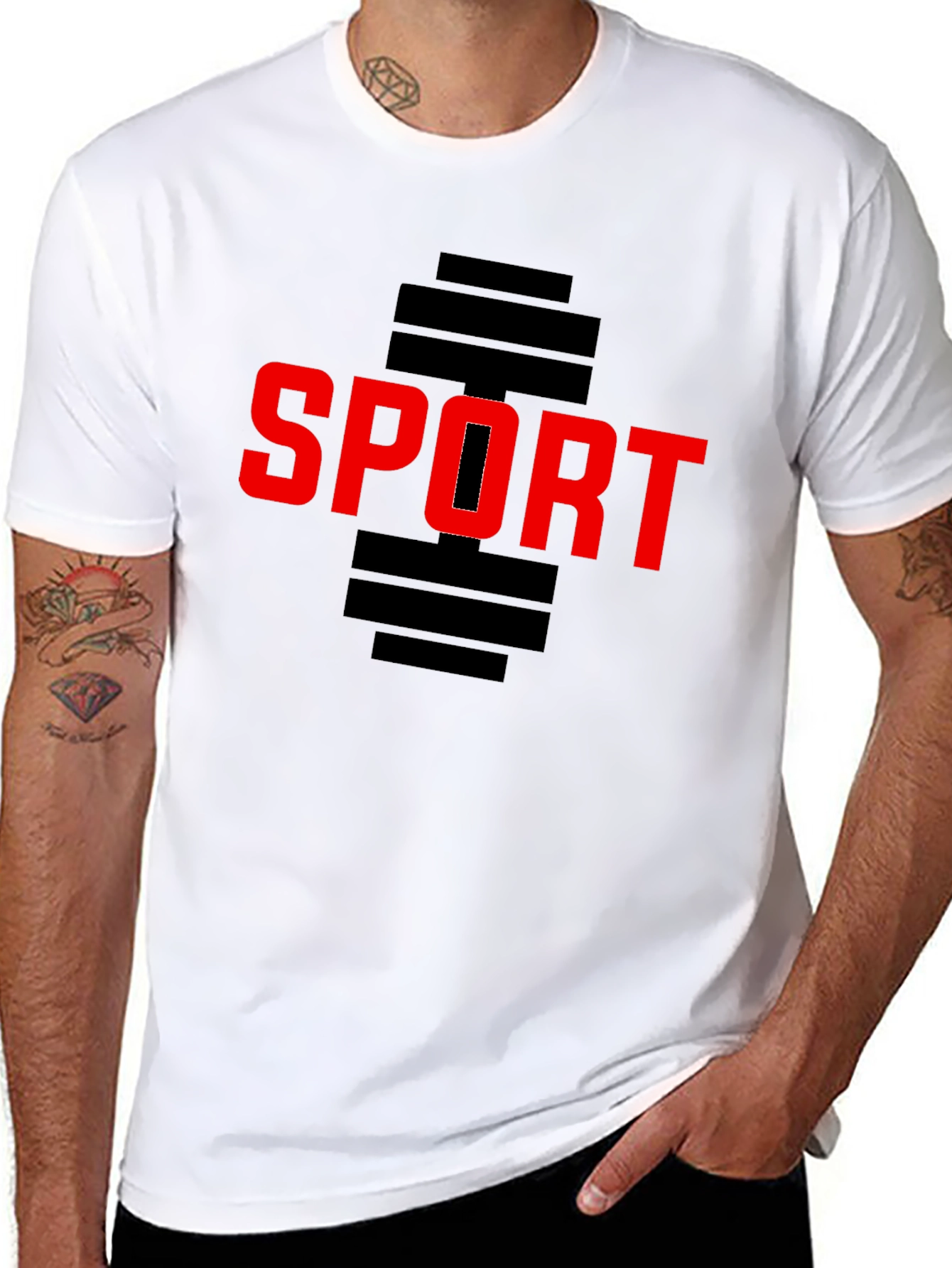Sport Graphic Black T-Shirt