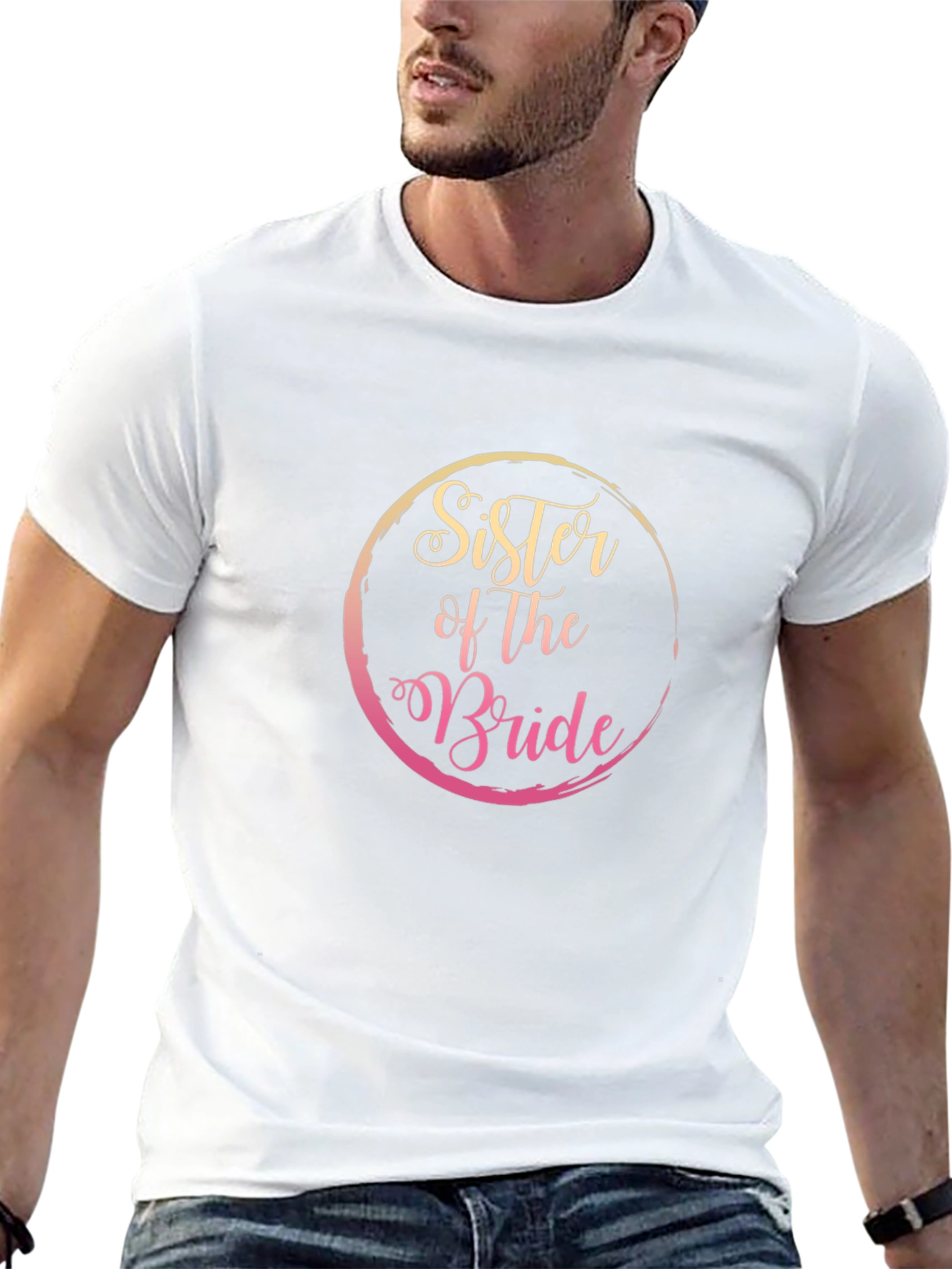 Sister of the Bride Black T-Shirt