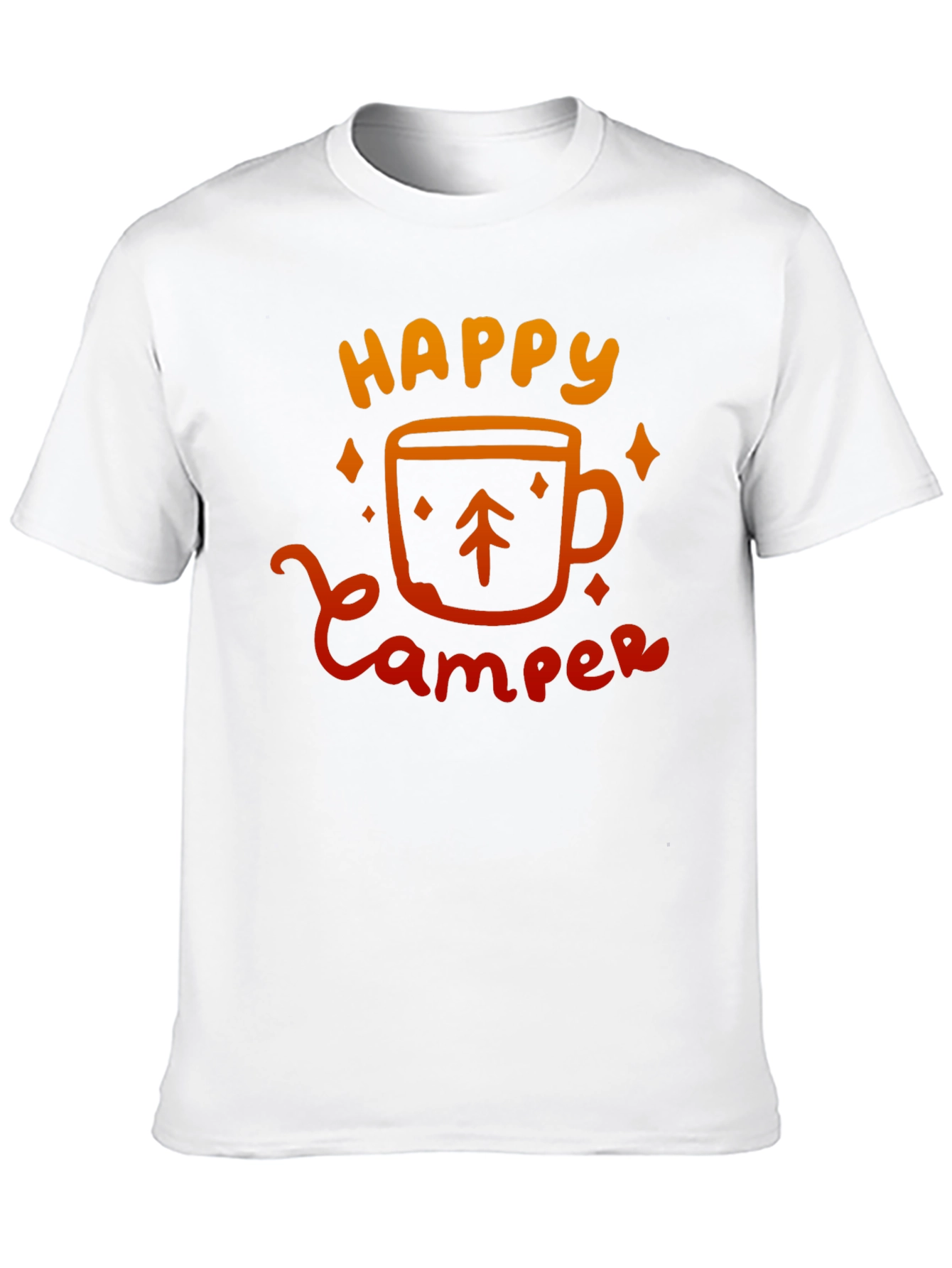 Happy Camper Graphic Tee - Black Camping Shirt