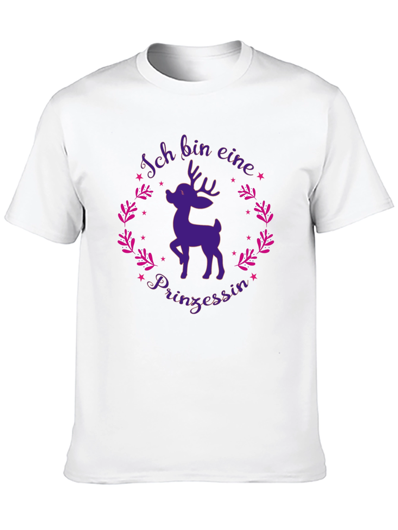 Ich Bin Eine Prinzessin Reindeer Graphic Tee