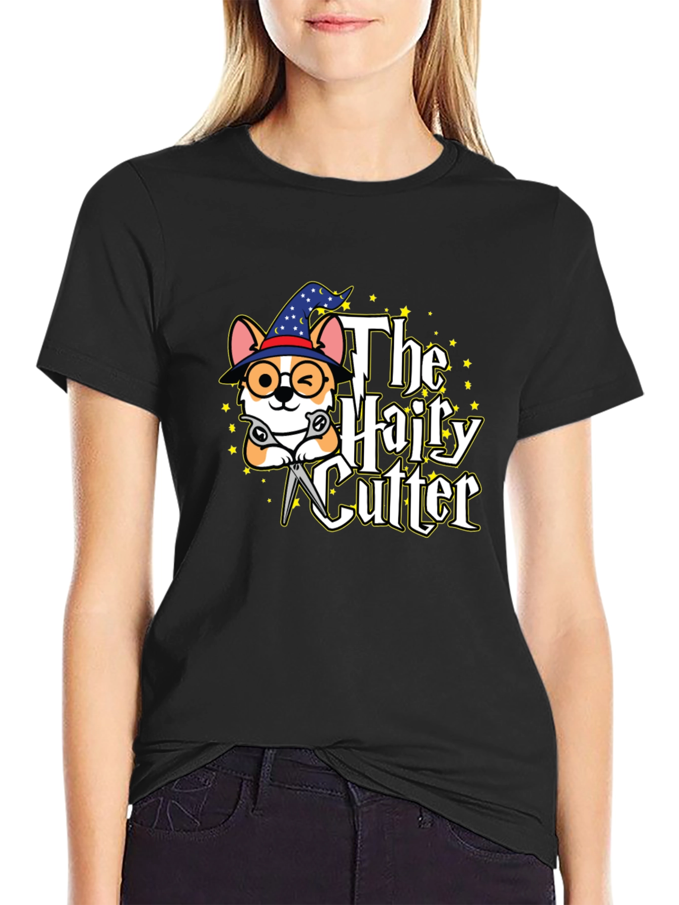 The Hairy Cutter T-Shirt - Funny Dog Barber Design