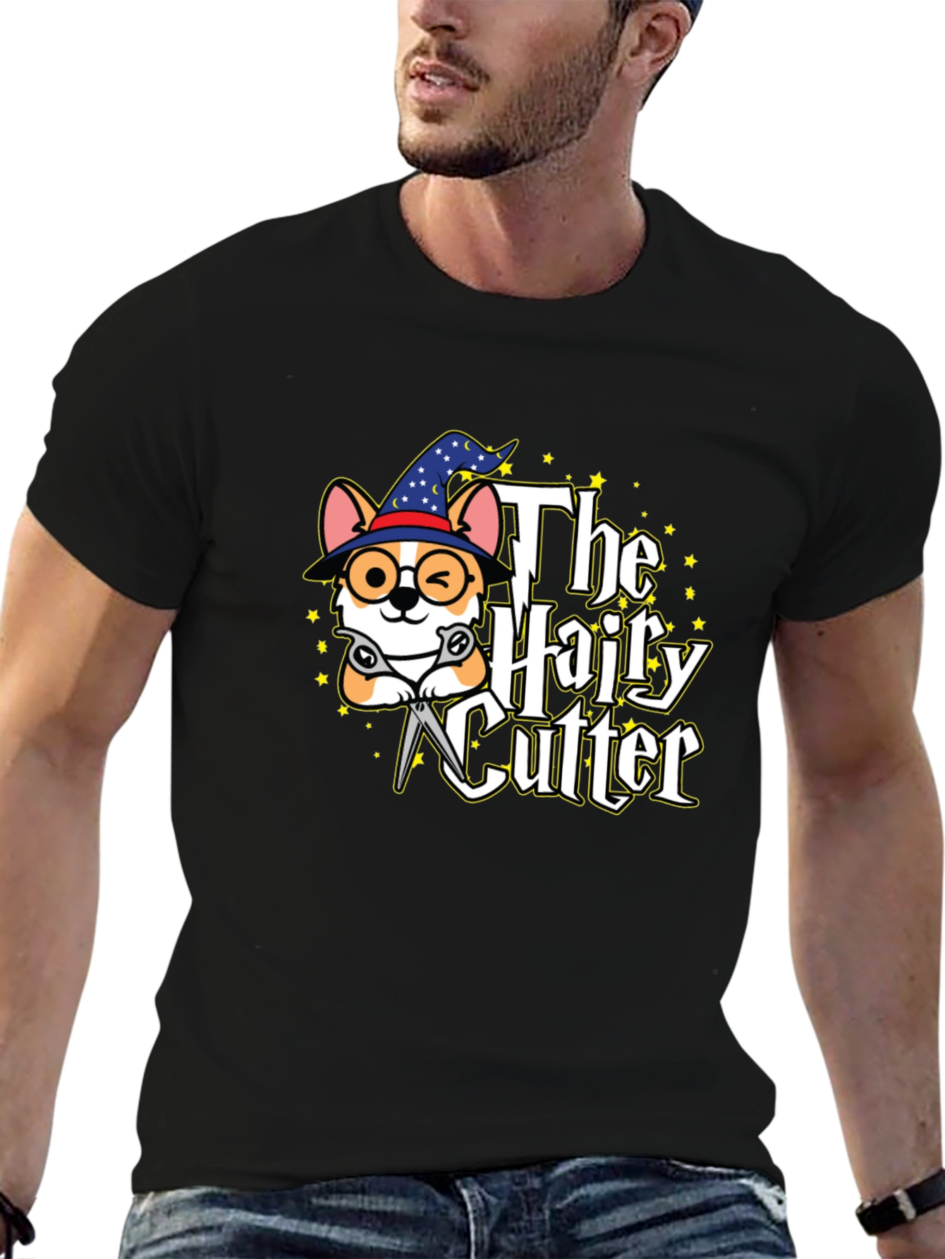 The Hairy Cutter T-Shirt - Funny Dog Barber Design