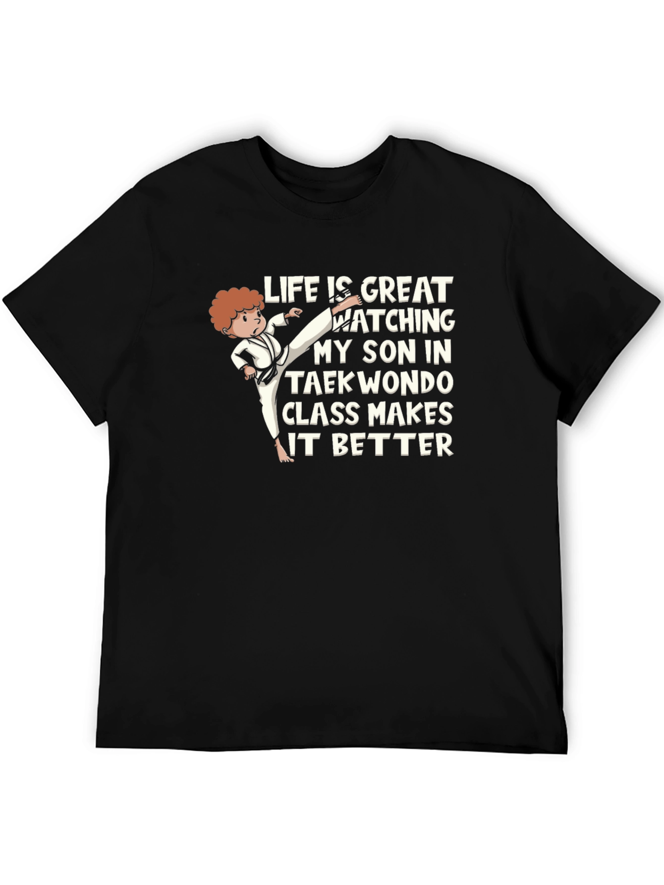 Taekwondo Dad T-Shirt - Proud Son Support
