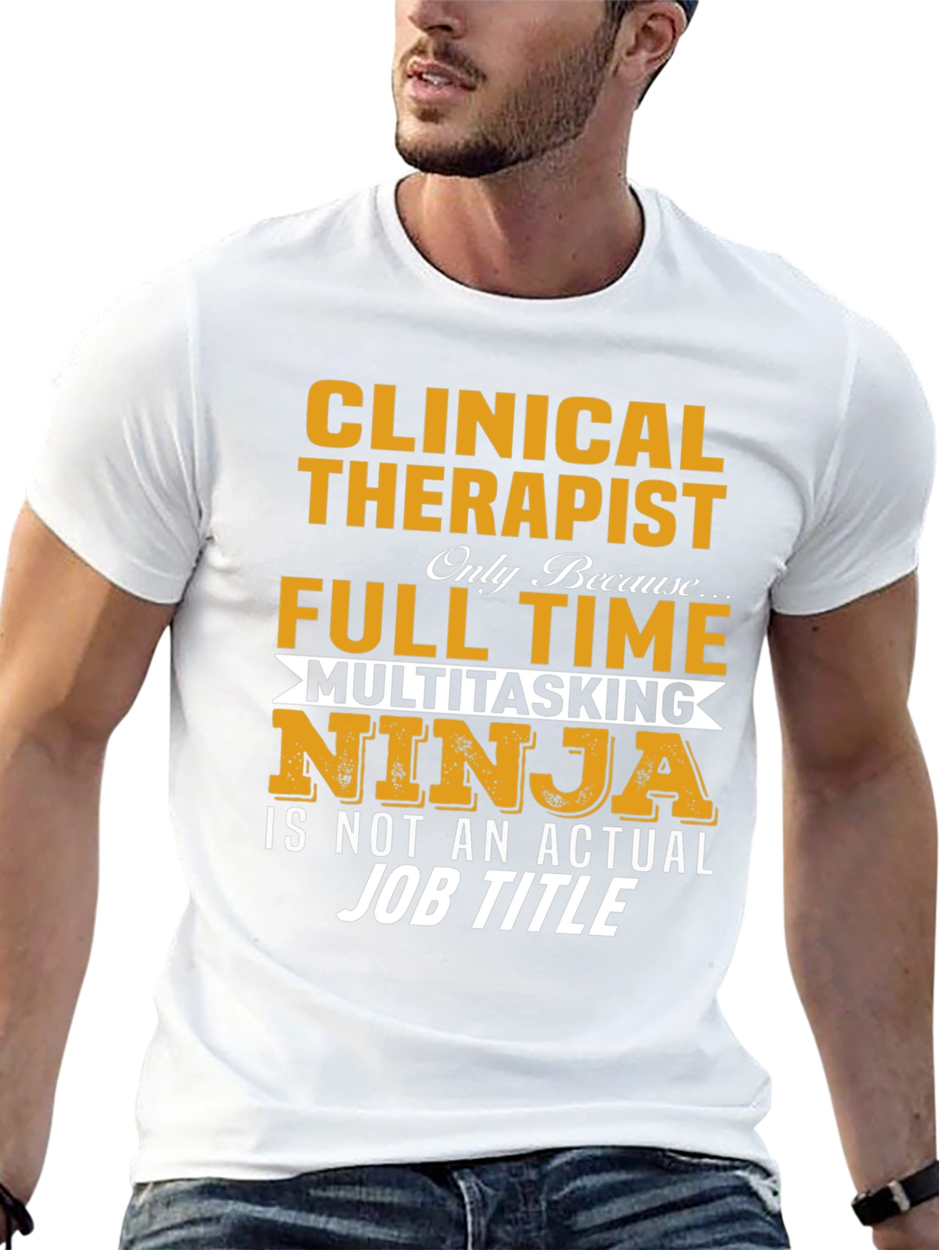 Clinical Therapist Full Time Ninja T-Shirt