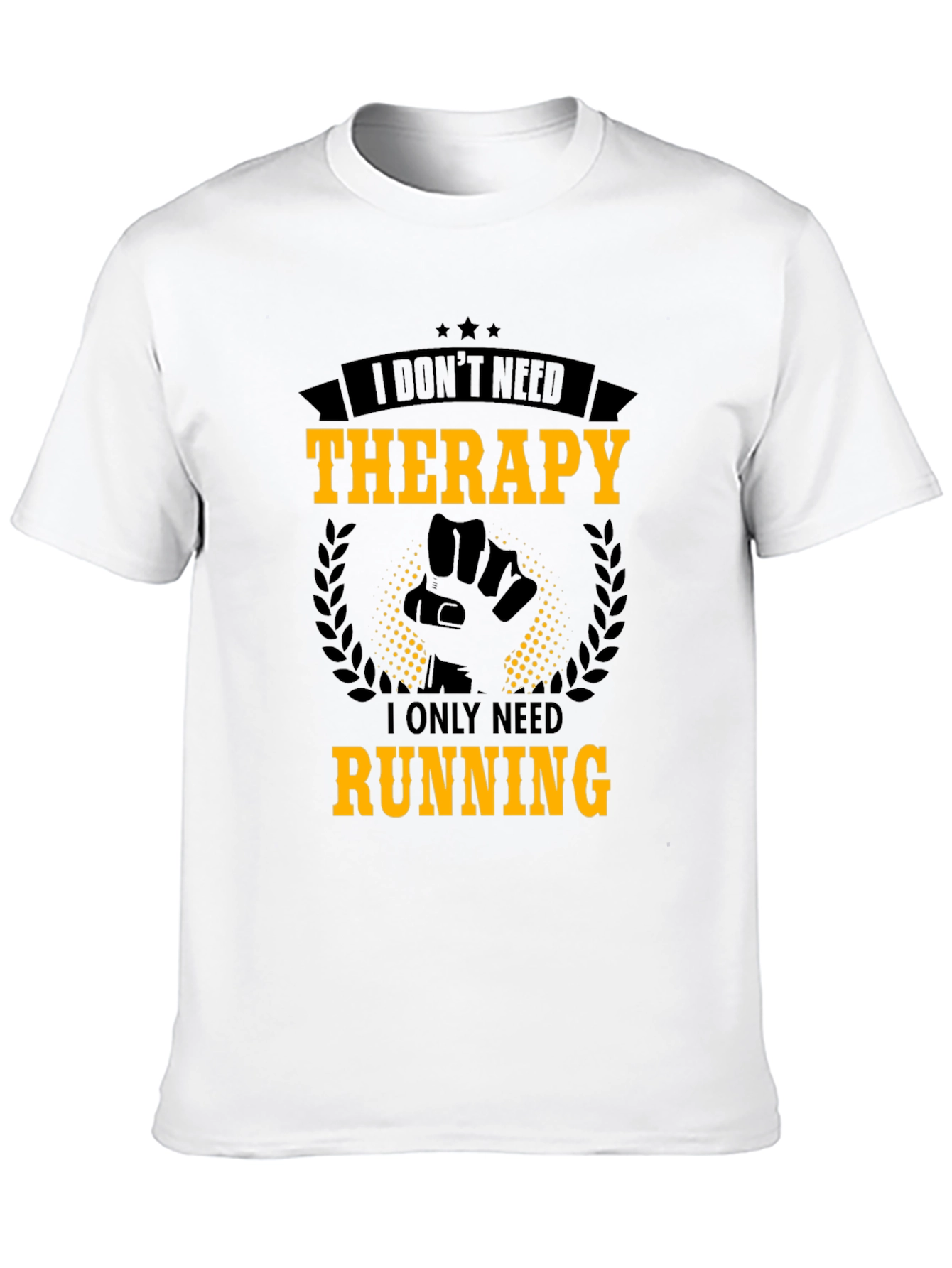 Running Therapy Graphic Tee - Black