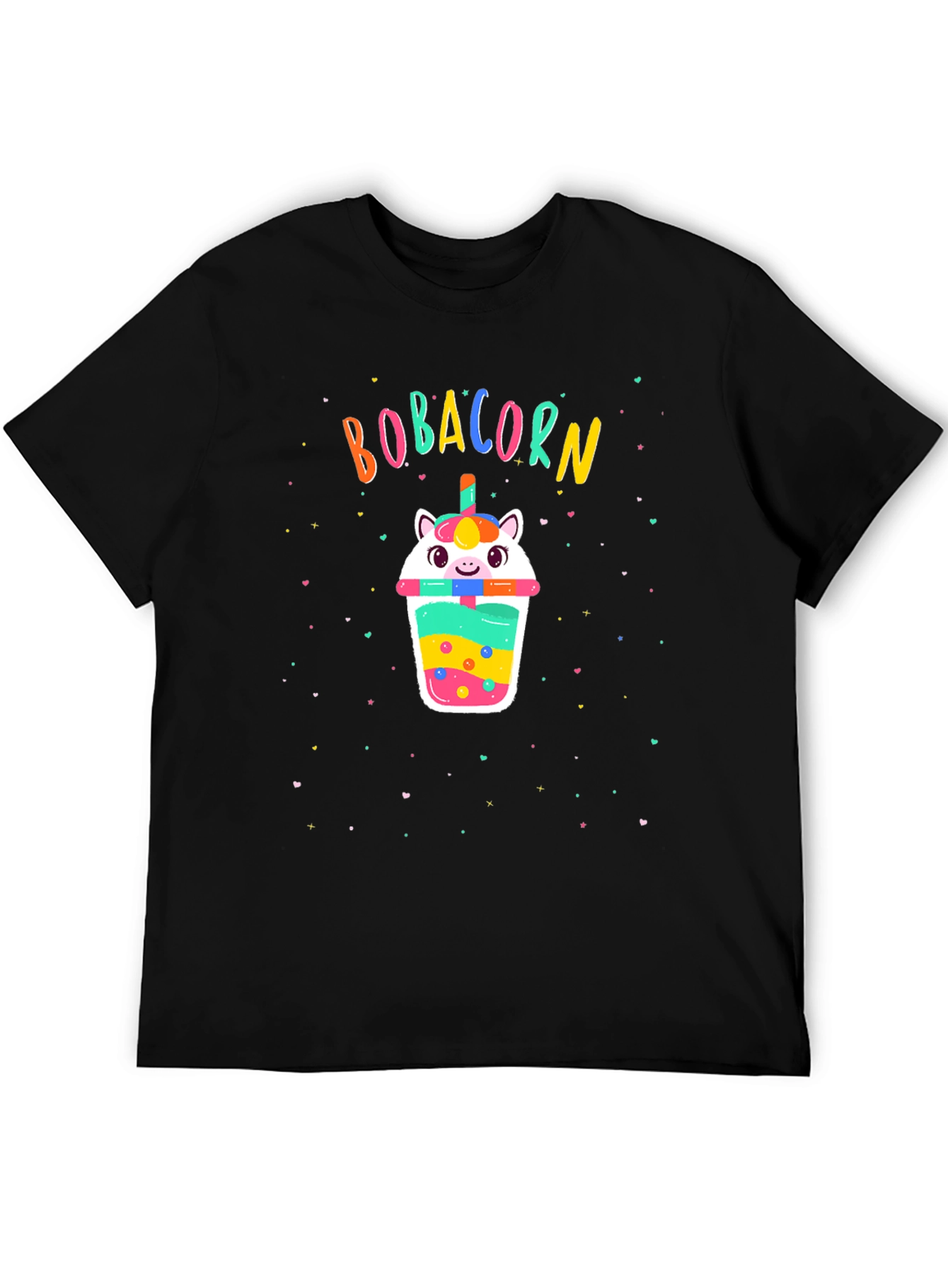 Bobacorn Black T-Shirt