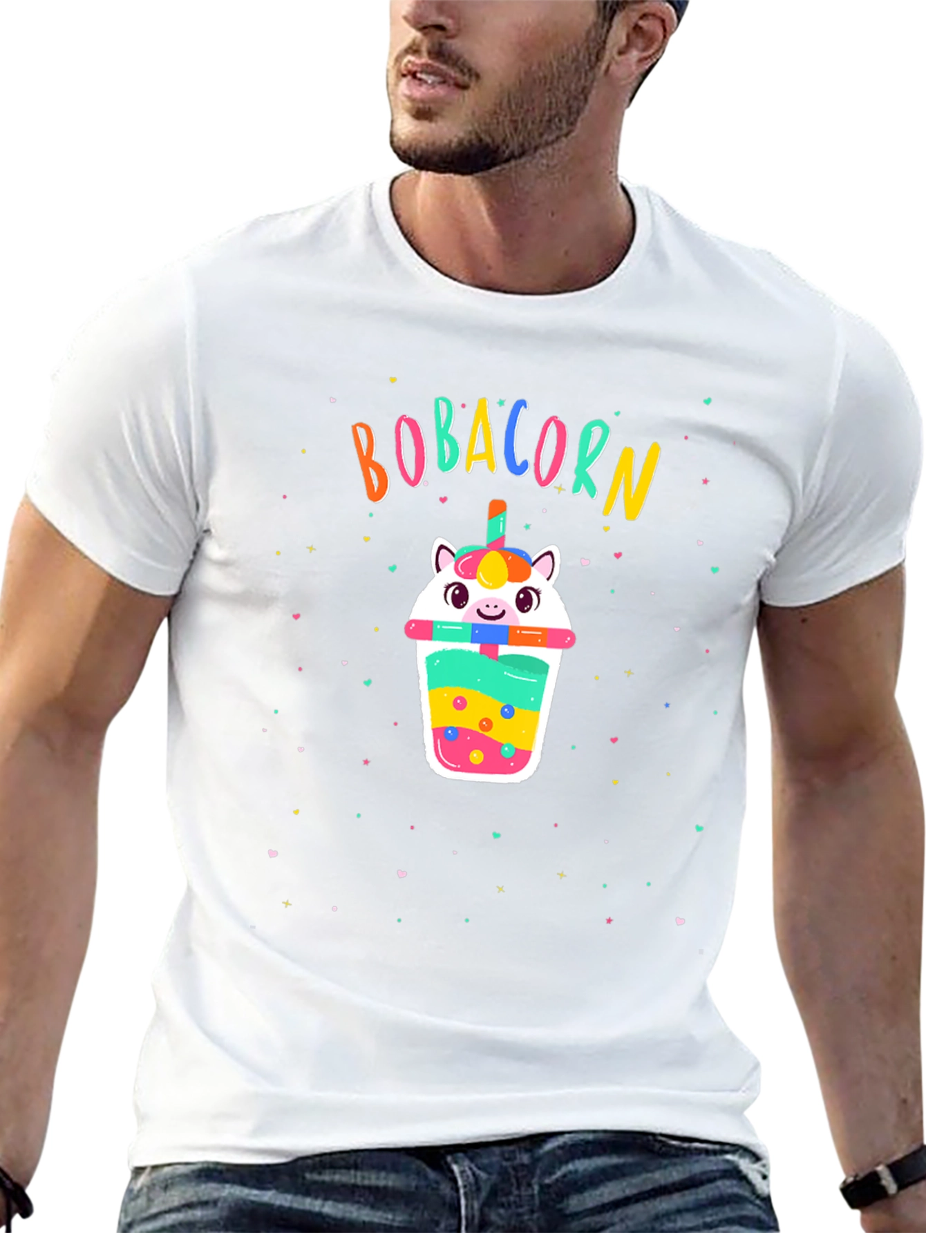 Bobacorn Black T-Shirt