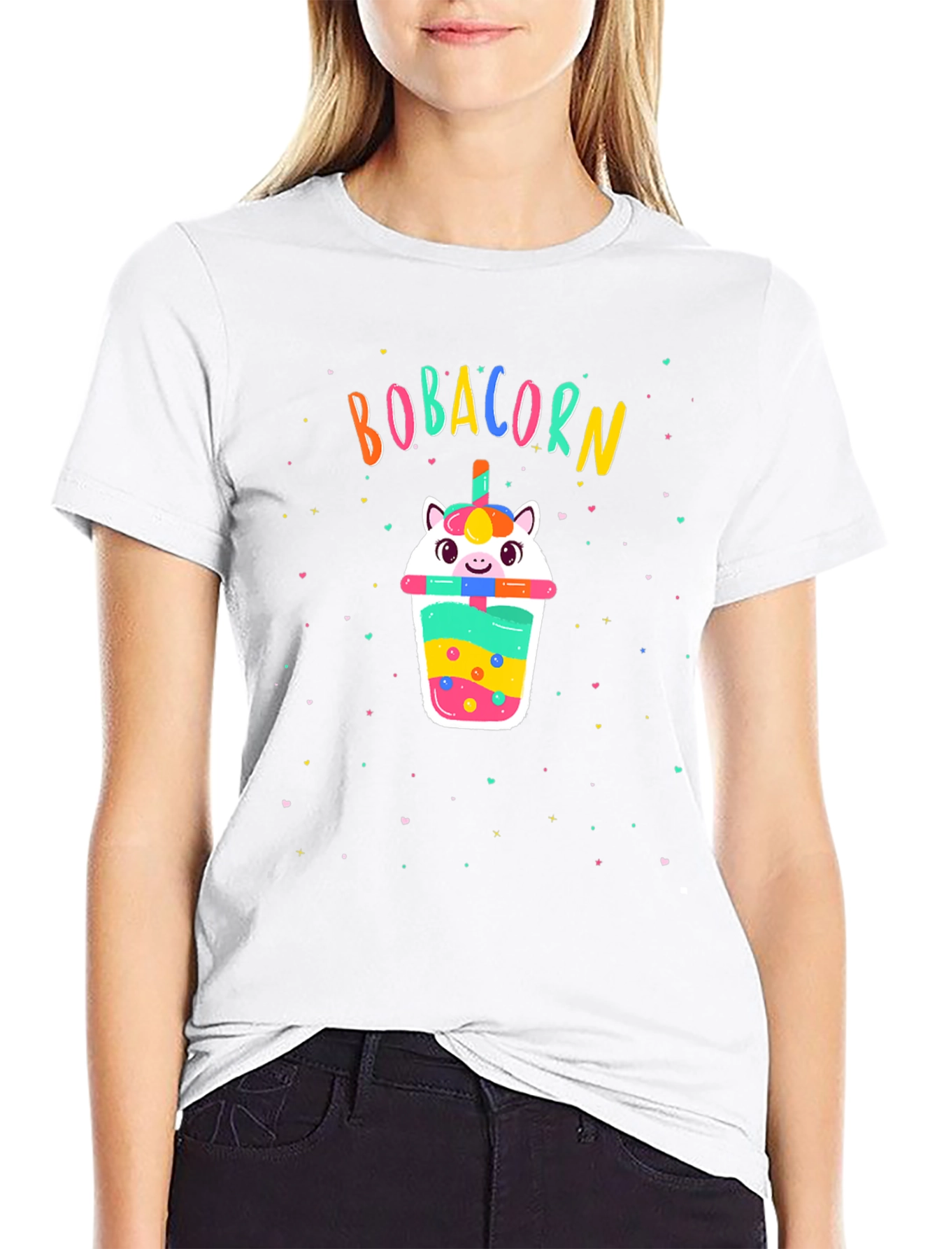 Bobacorn Black T-Shirt