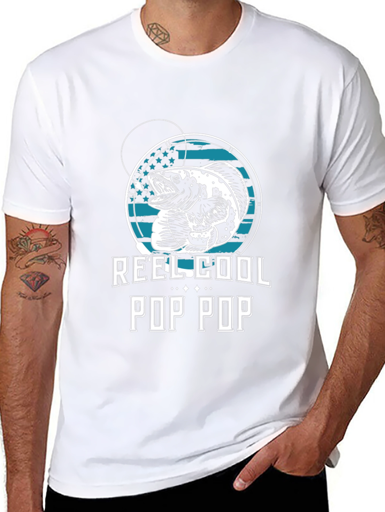 Reel Cool Pop Pop Fishing T-Shirt