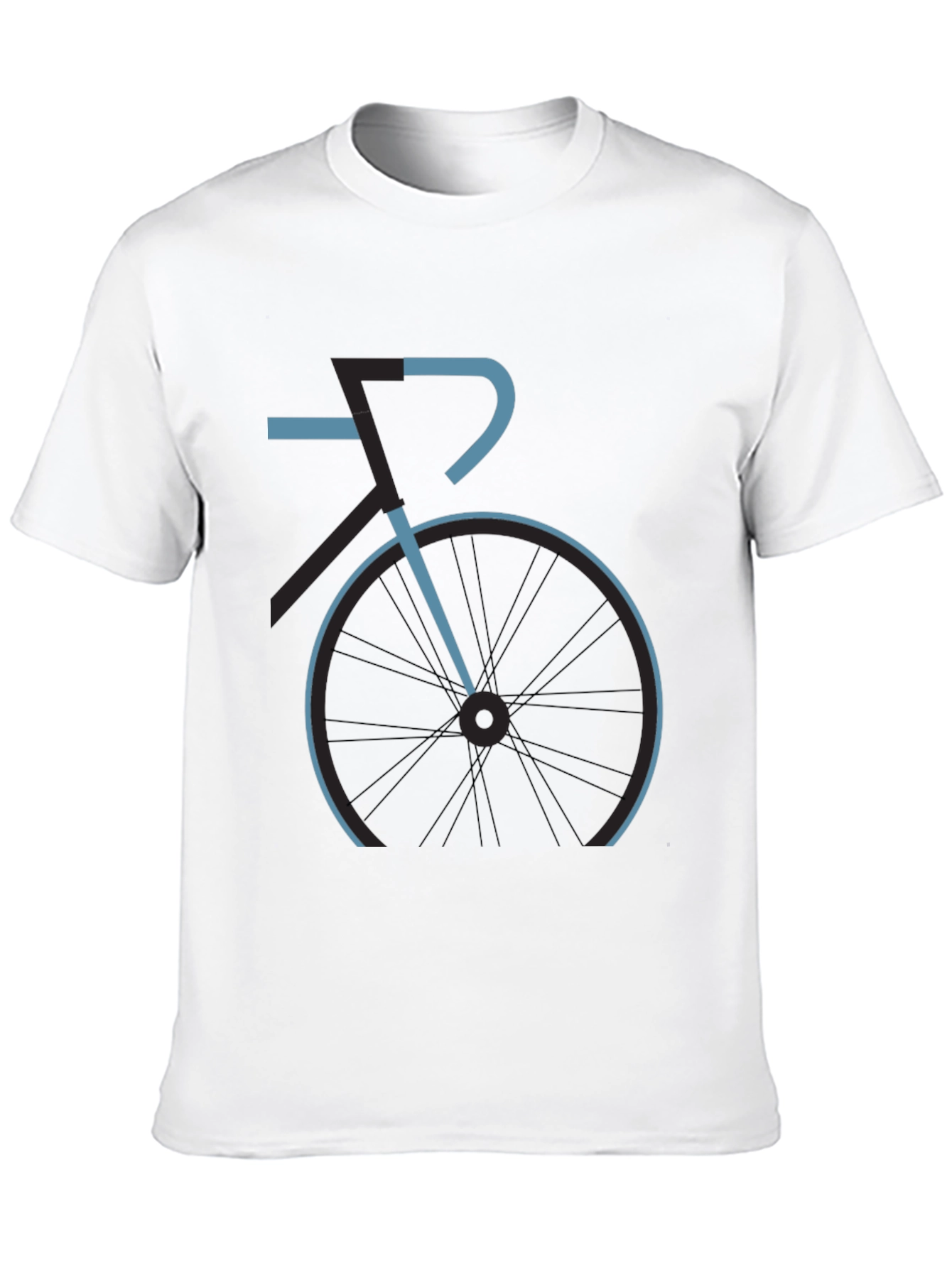 Mens Black Bike Graphic Tee