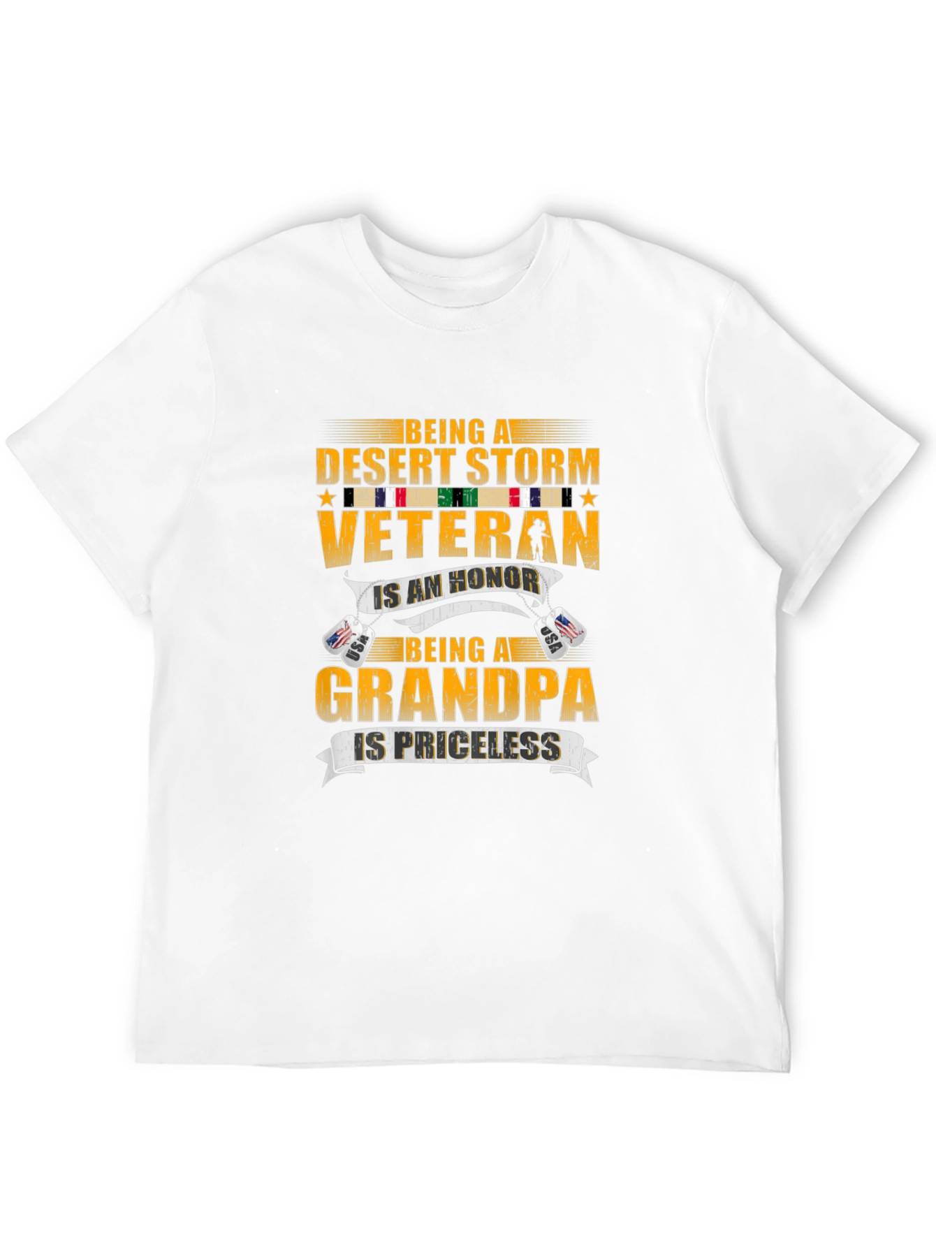 Desert Storm Veteran Grandpa Graphic T-Shirt