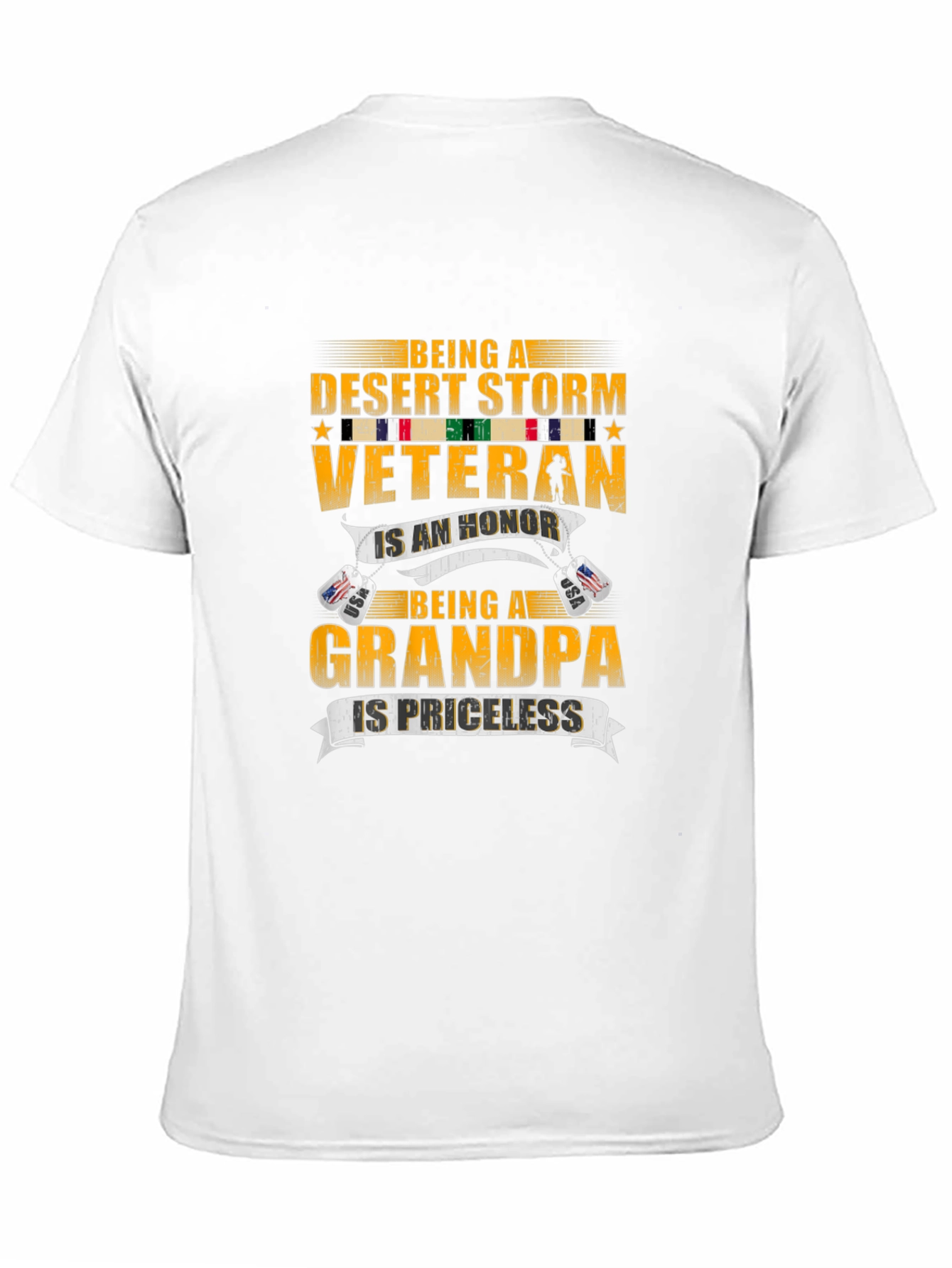 Desert Storm Veteran Grandpa Graphic T-Shirt
