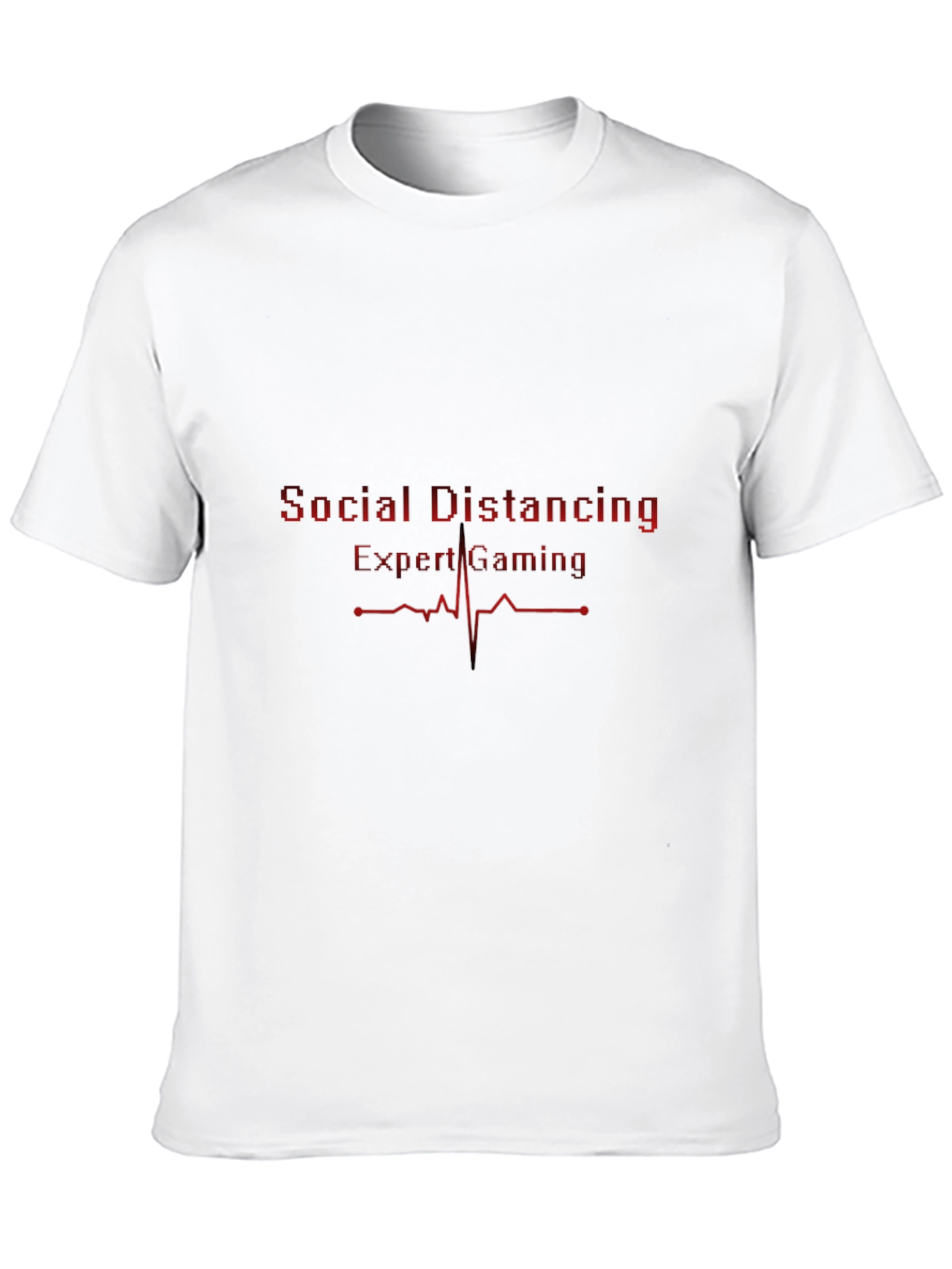 Social Distancing Expert Gaming T-Shirt - Black