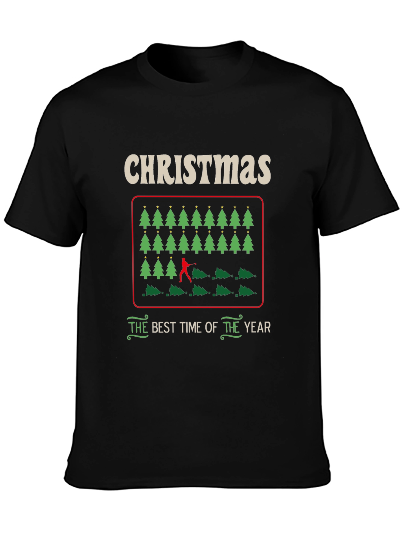 Christmas Tree Cutting Humor Tee
