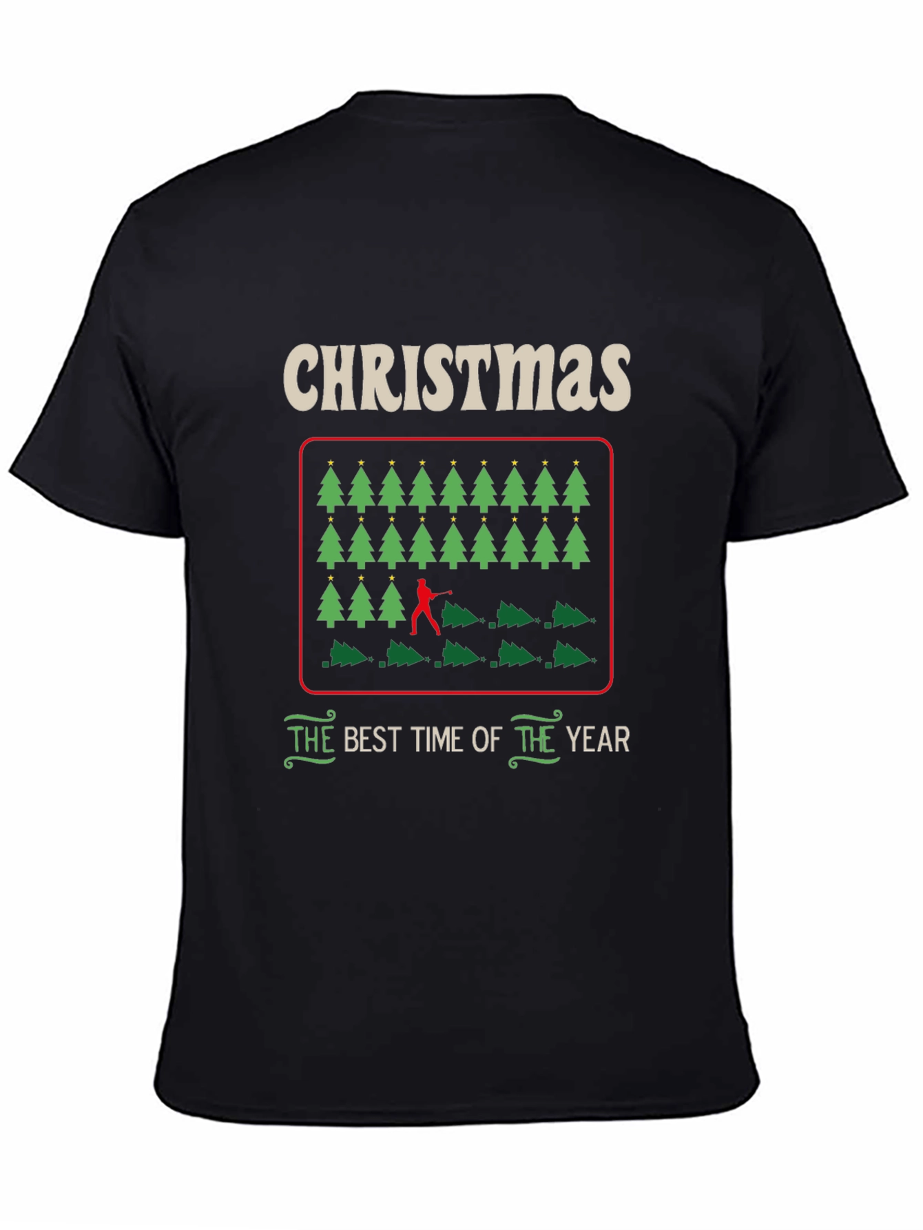 Christmas Tree Cutting Humor Tee