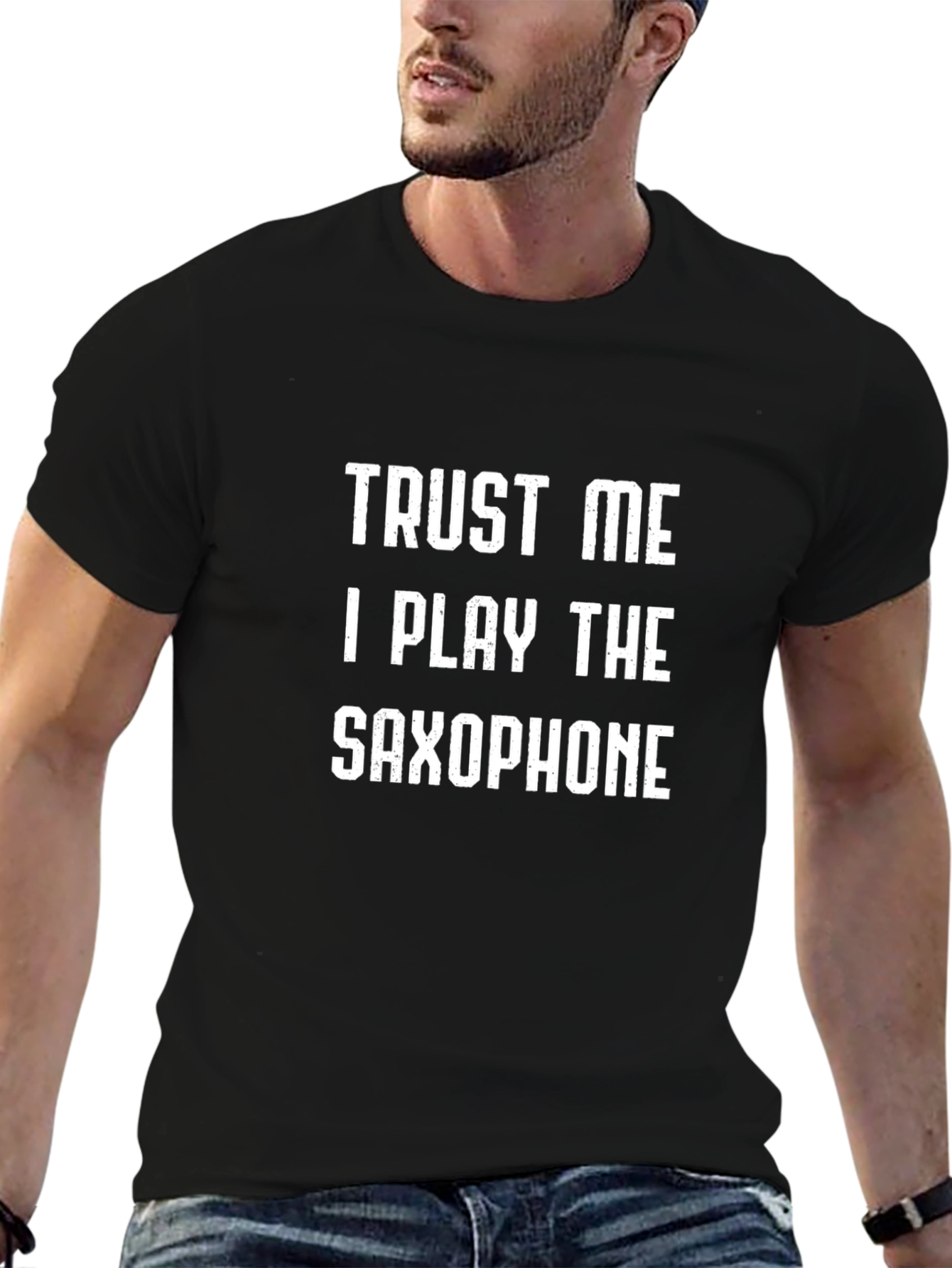 Trust Me Saxophone Player T-Shirt Black