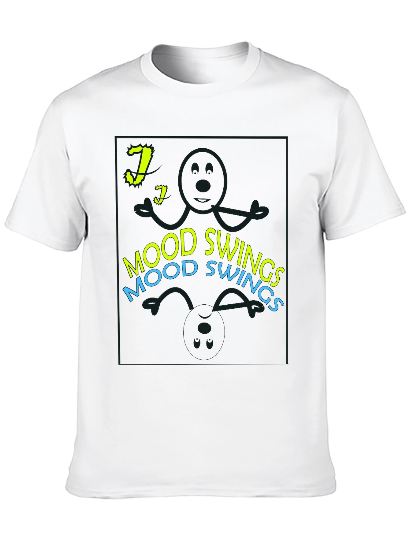 Mood Swings T-Shirt - Black Graphic Tee