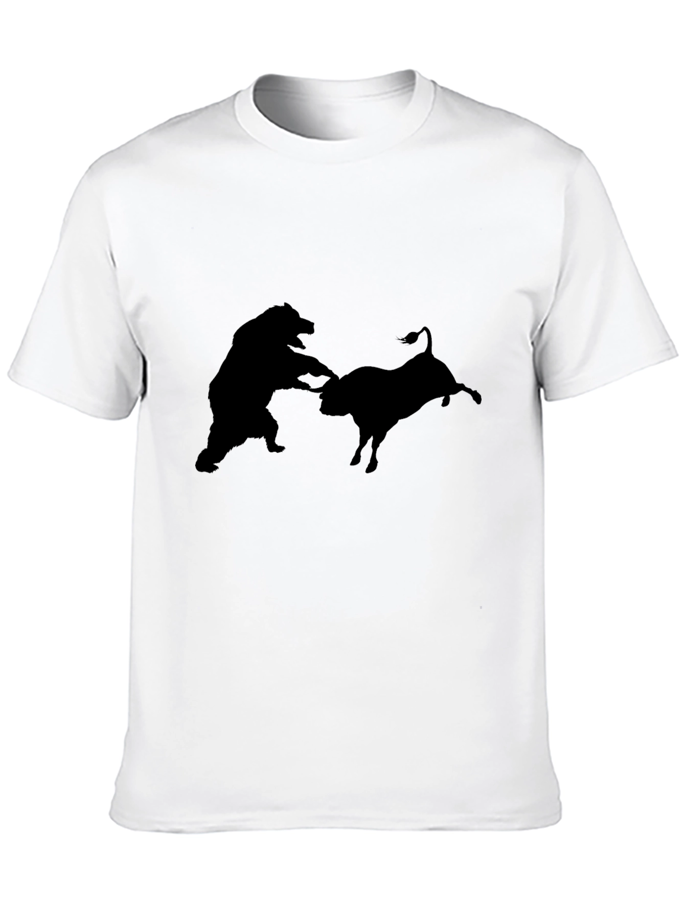 Bull vs Bear Black Graphic Tee