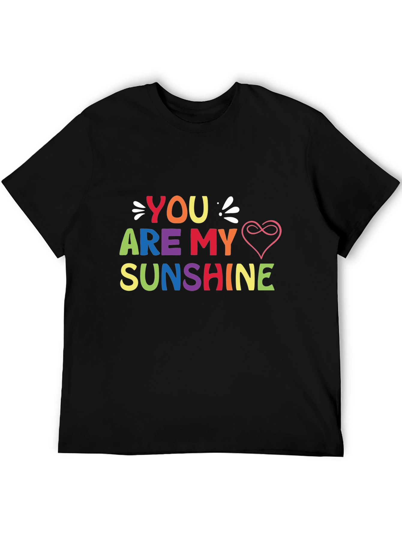 You Are My Sunshine Graphic Tee - Black