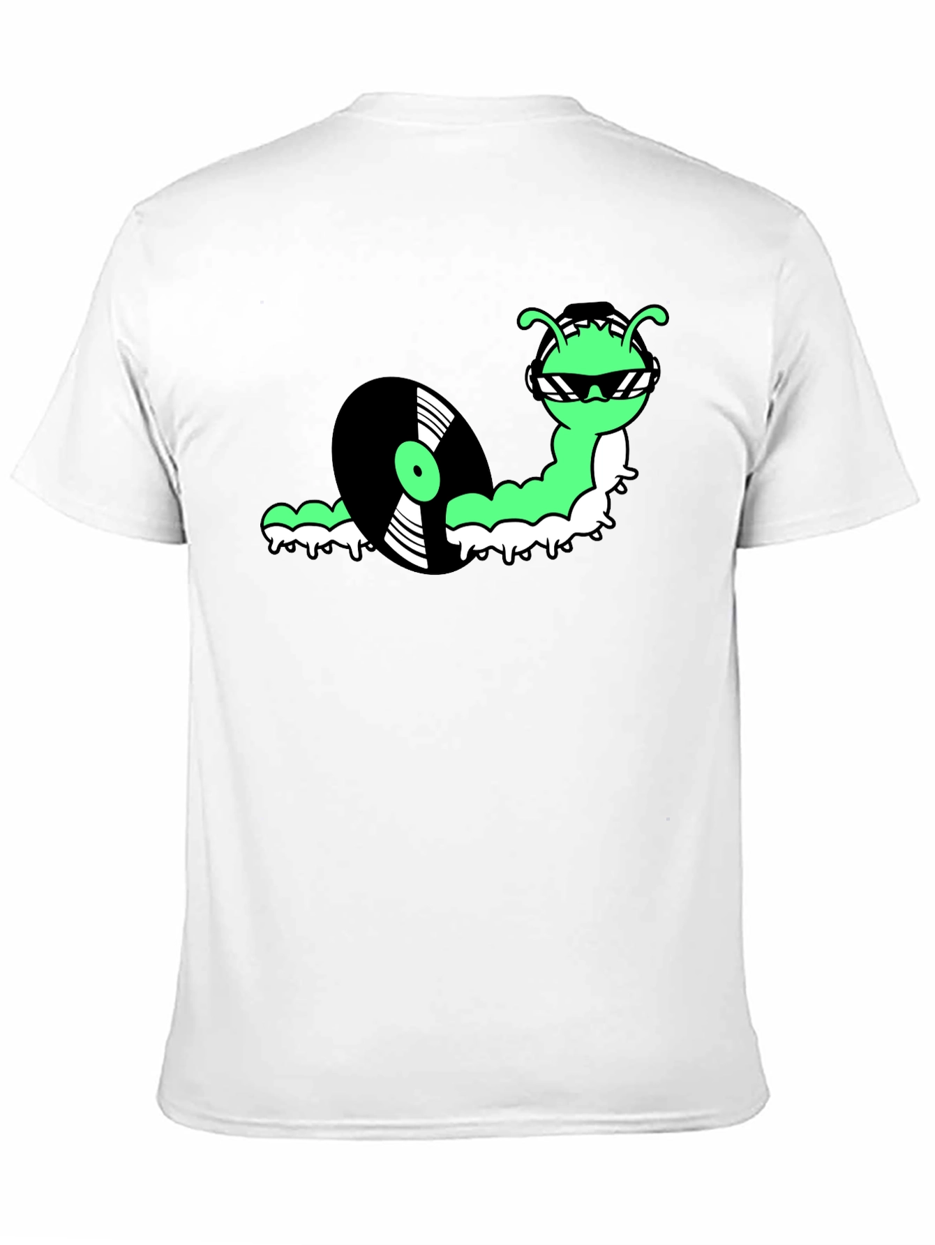 Cool Cartoon Snail DJ Graphic T-Shirt