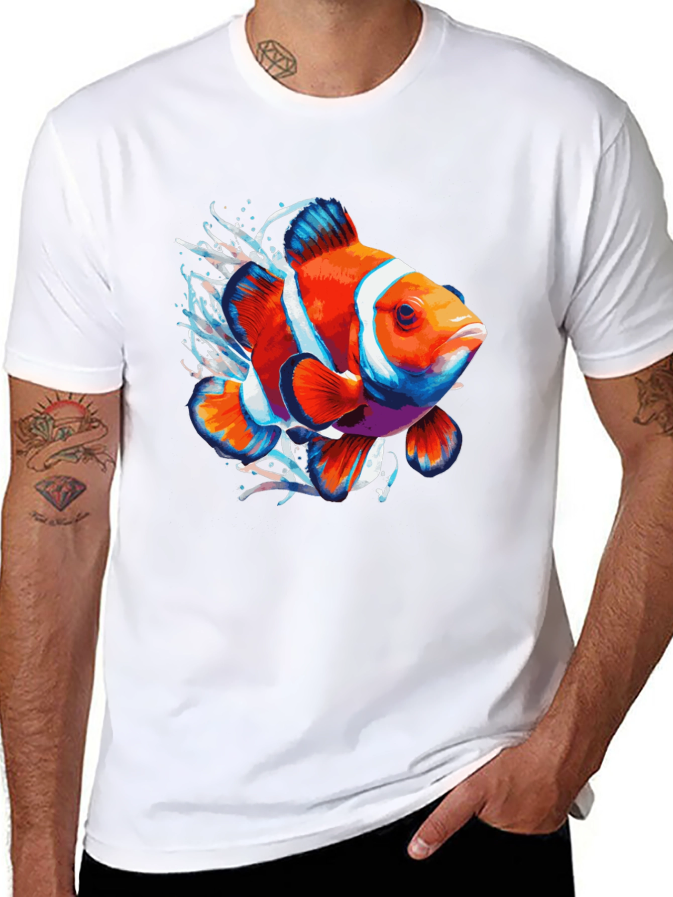 Clownfish Graphic Tee - Bold Aquatic Style