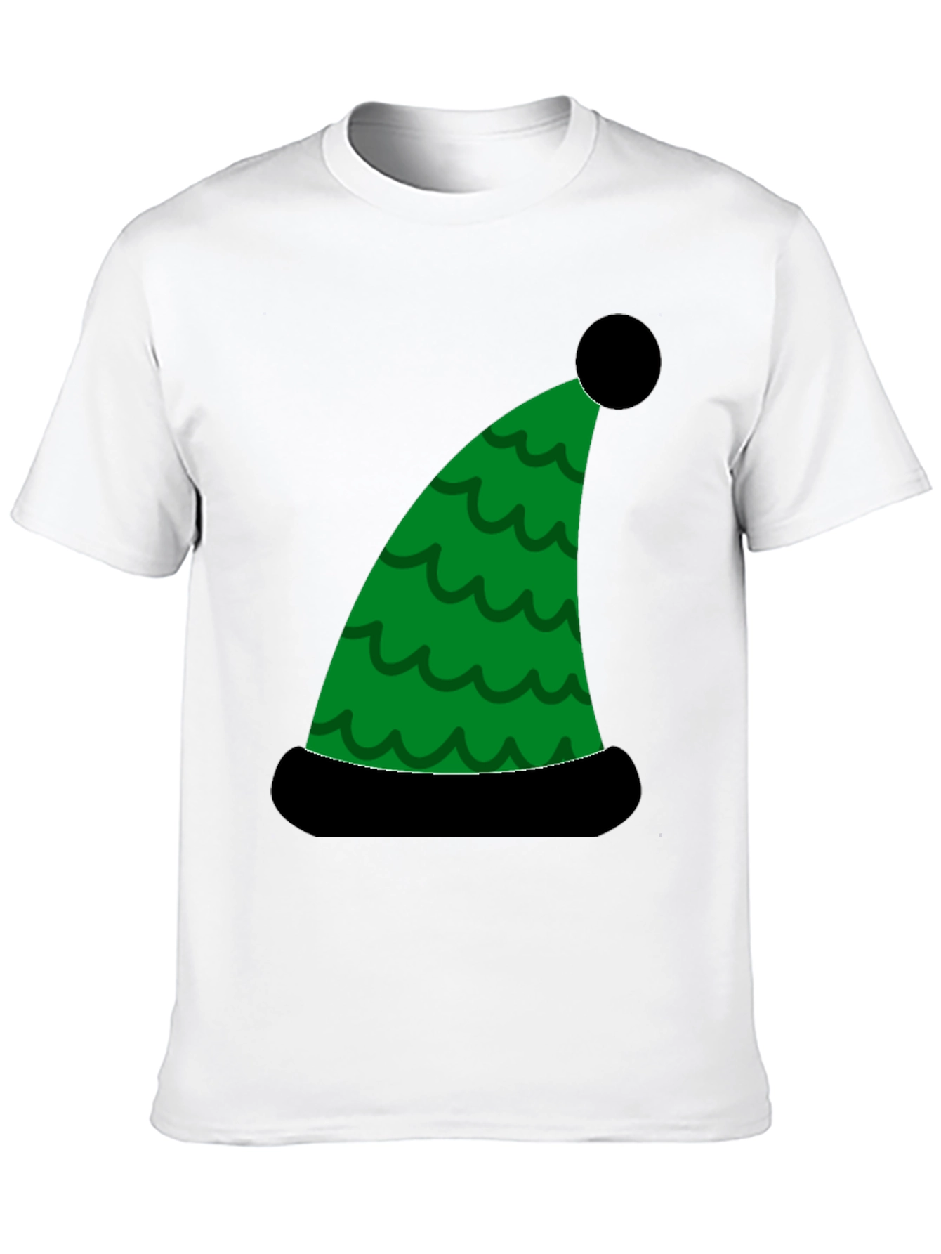 Holiday Elf Hat Graphic Tee - Festive Fun!
