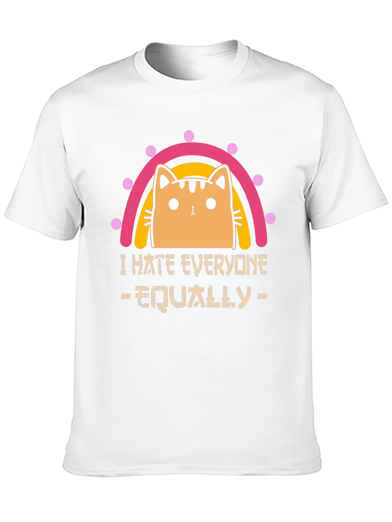 I Hate Everyone Equally Cat T-Shirt