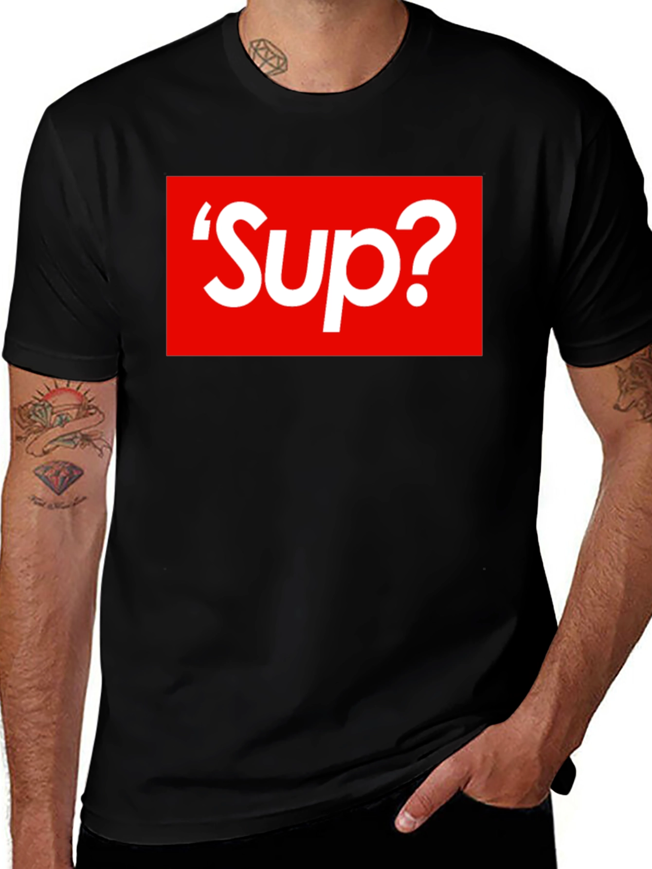 Sup? Graphic T-Shirt - Bold Red Box Logo