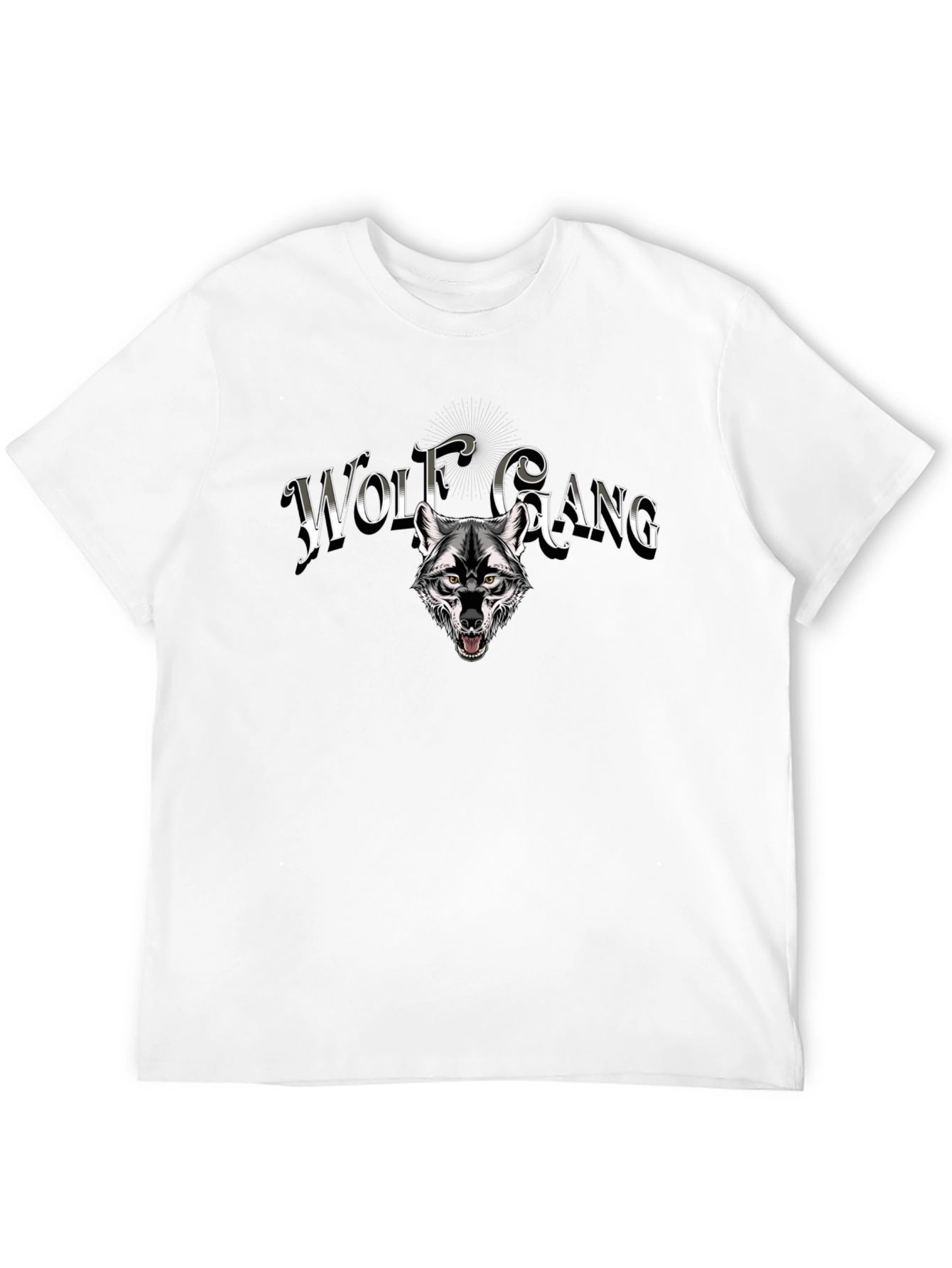 Wolf Gang Graphic Print T-Shirt - Black