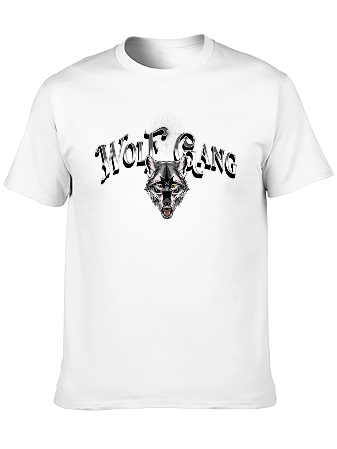 Wolf Gang Graphic Print T-Shirt - Black