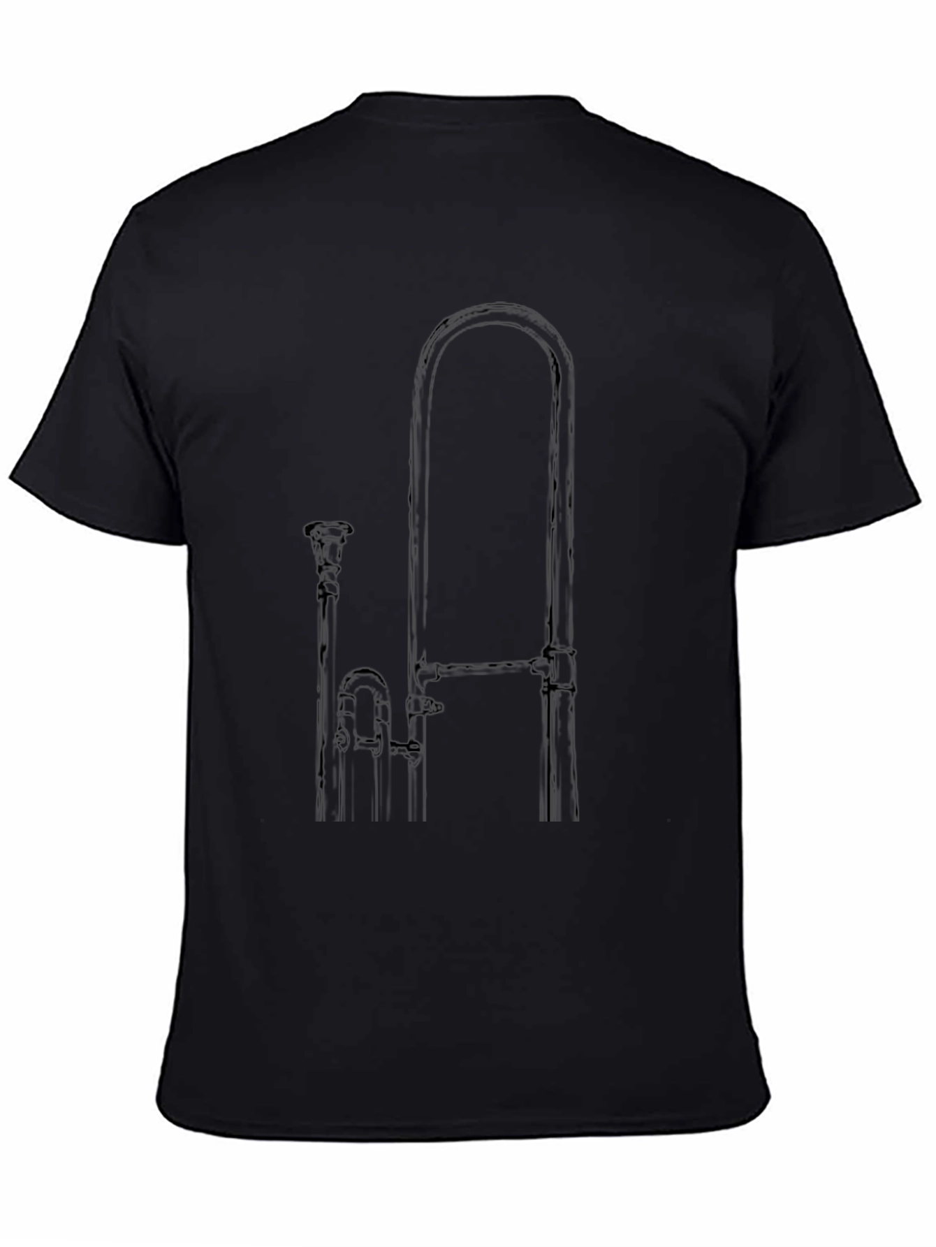 Trombone Graphic Black T-Shirt