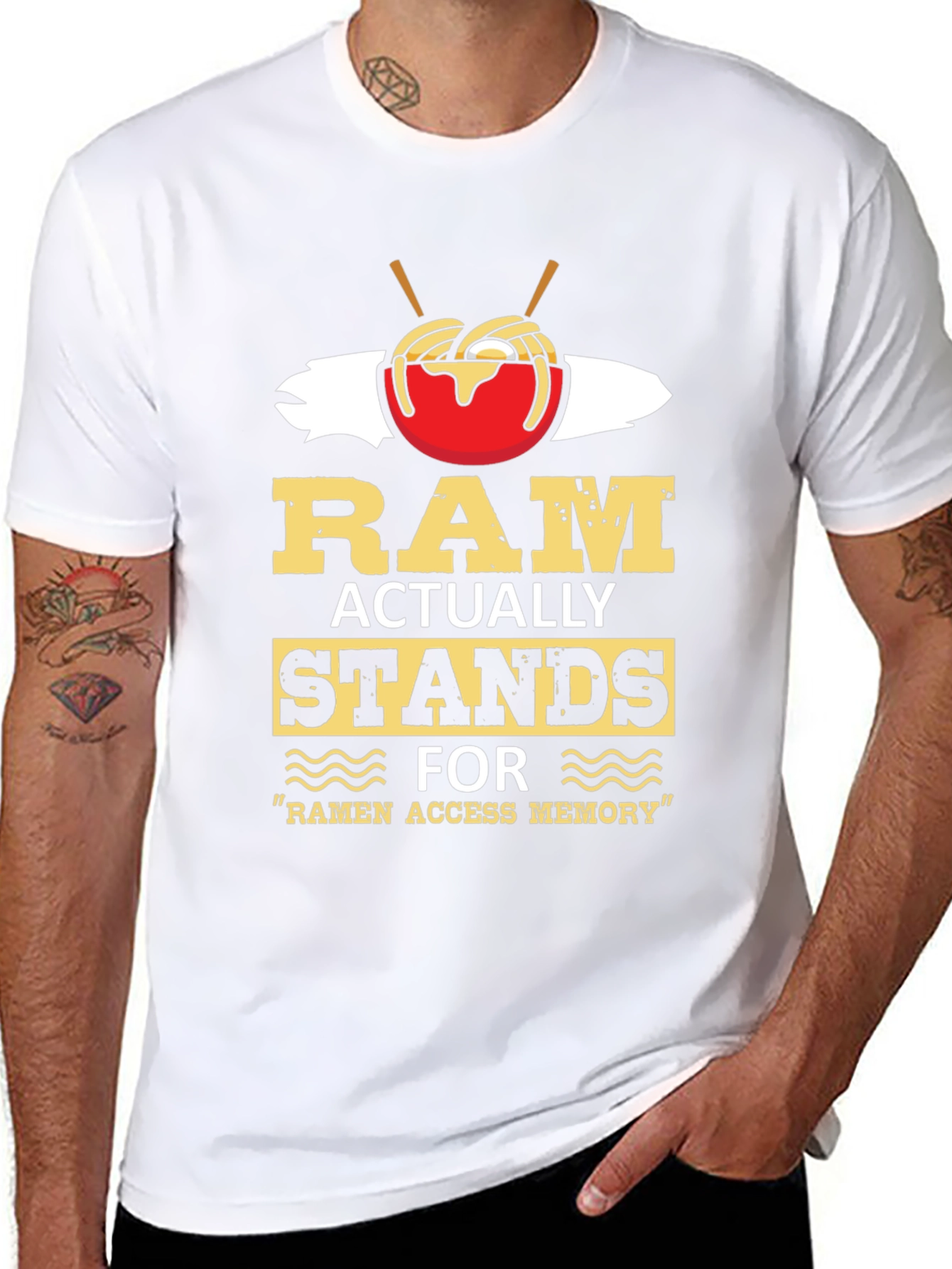 Ramen Access Memory Black Graphic Tee