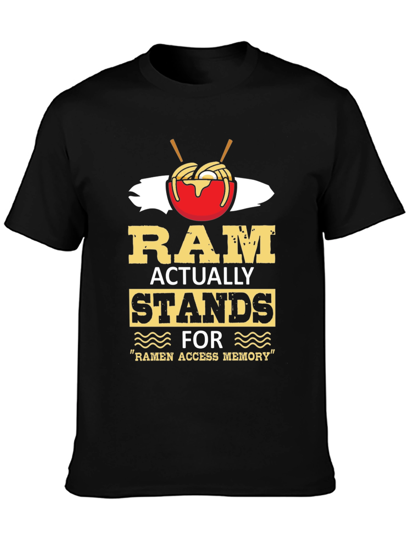 Ramen Access Memory Black Graphic Tee
