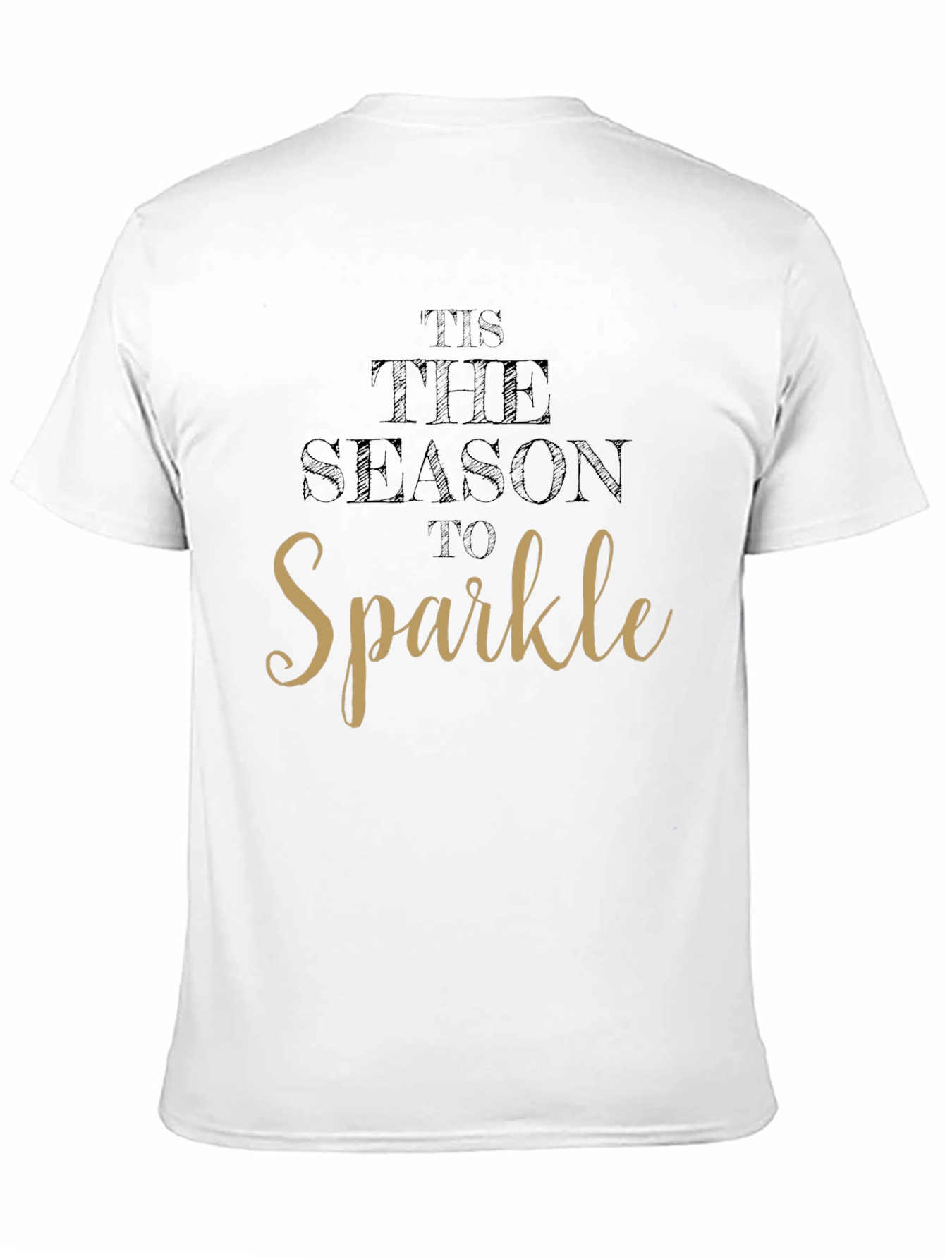 Tis the Season to Sparkle Black Graphic Tee