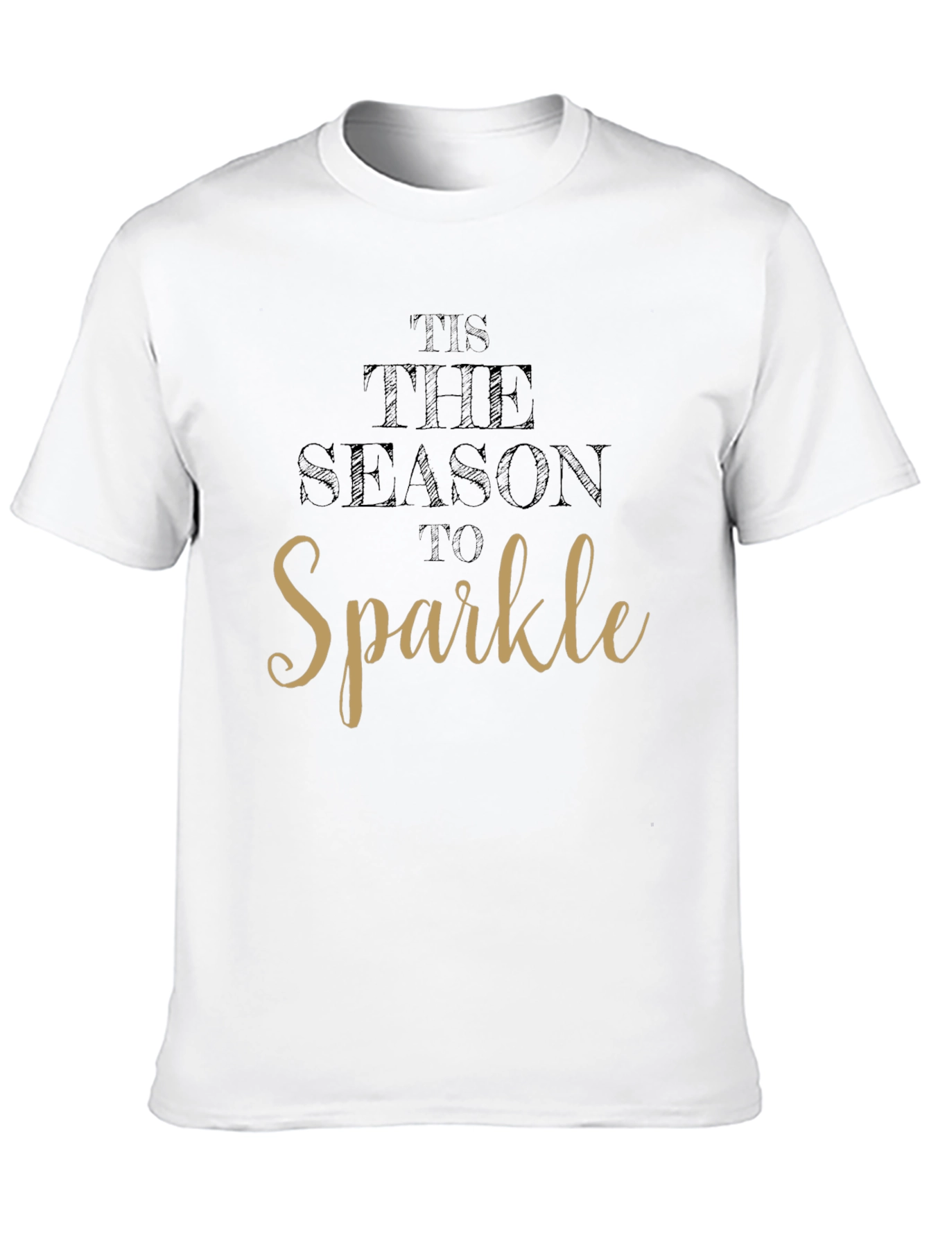 Tis the Season to Sparkle Black Graphic Tee