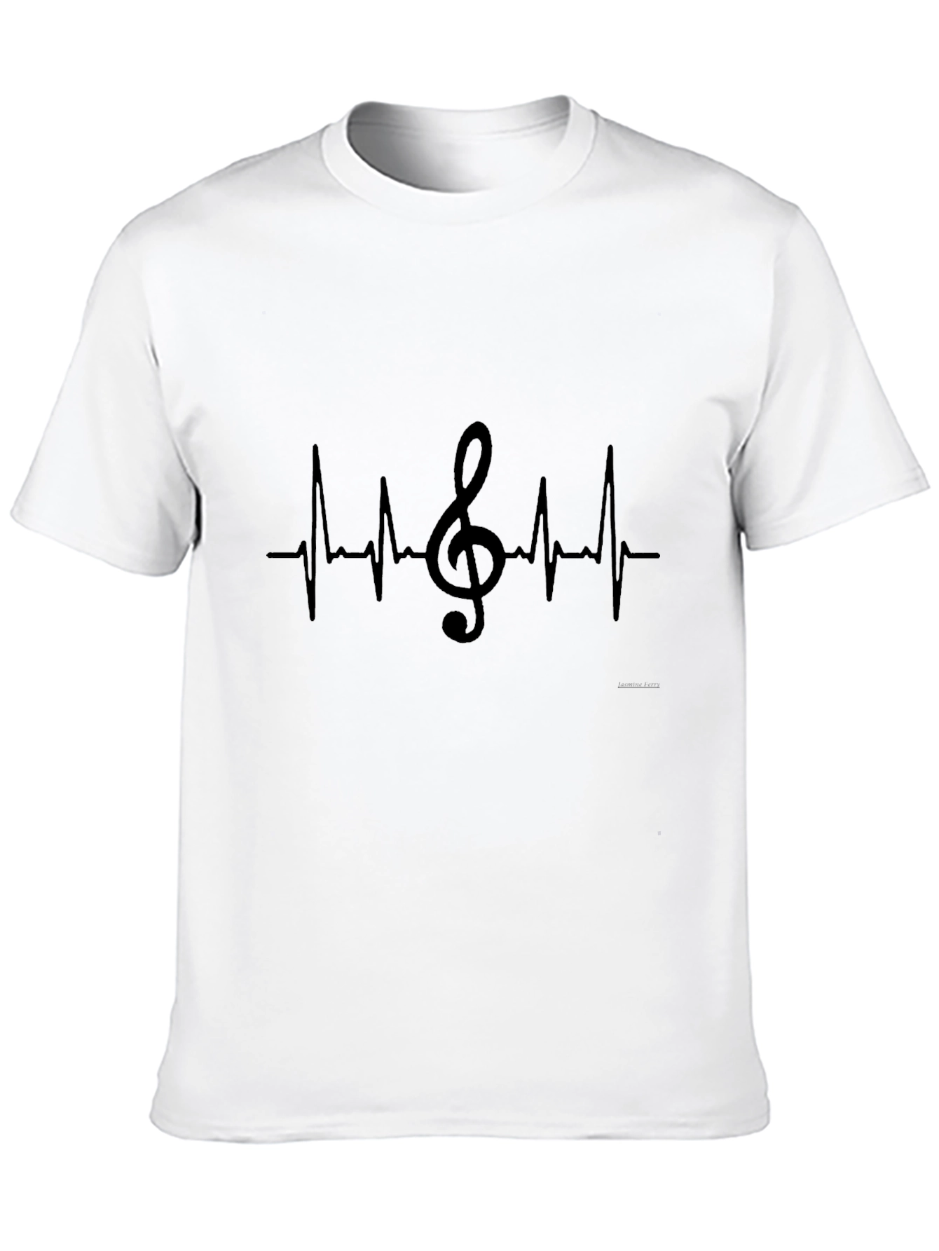 Music Heartbeat T-Shirt - Black Graphic Tee