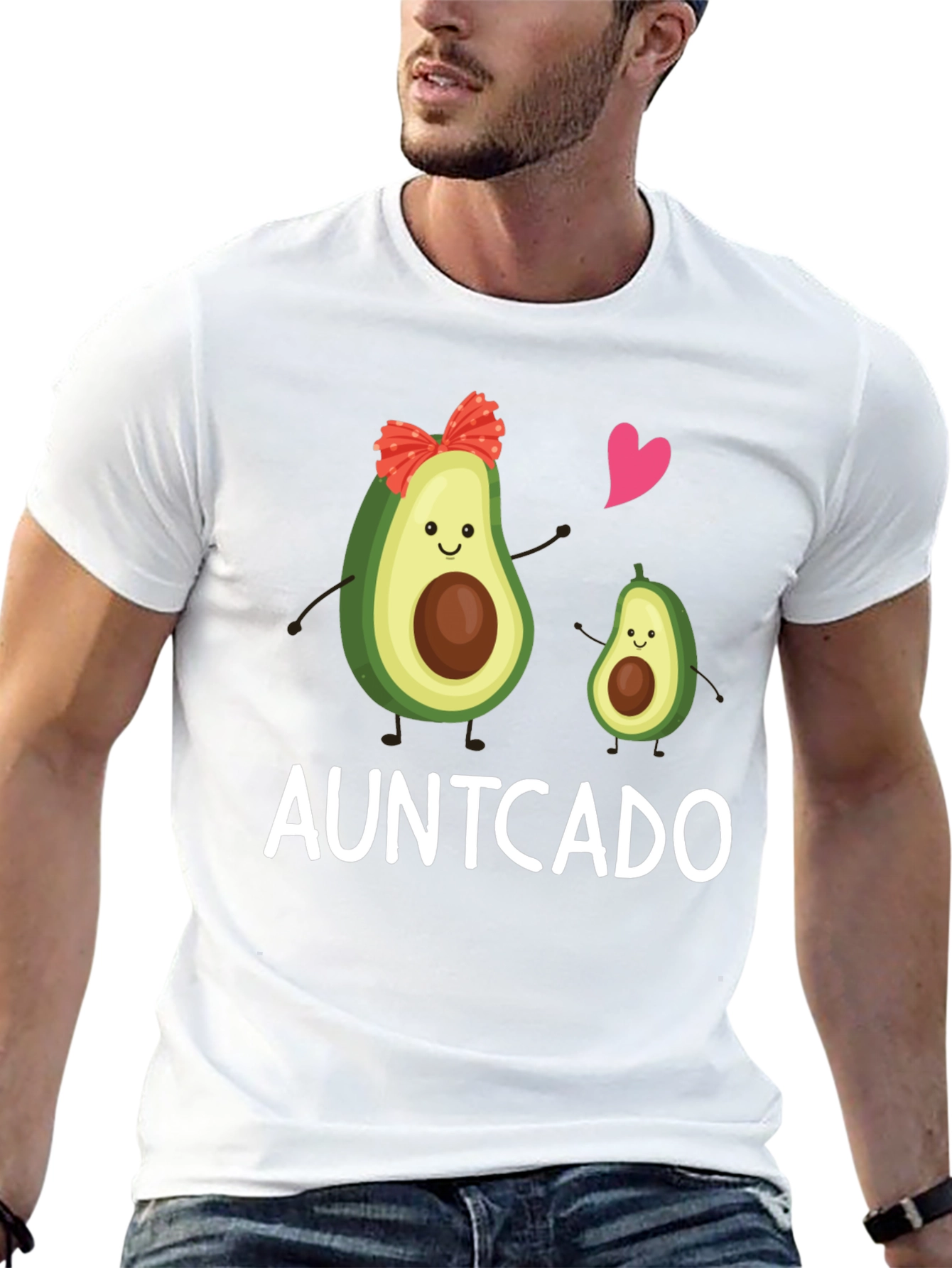 Auntcado Avocado Graphic T-Shirt - Aunt Avocado Gift