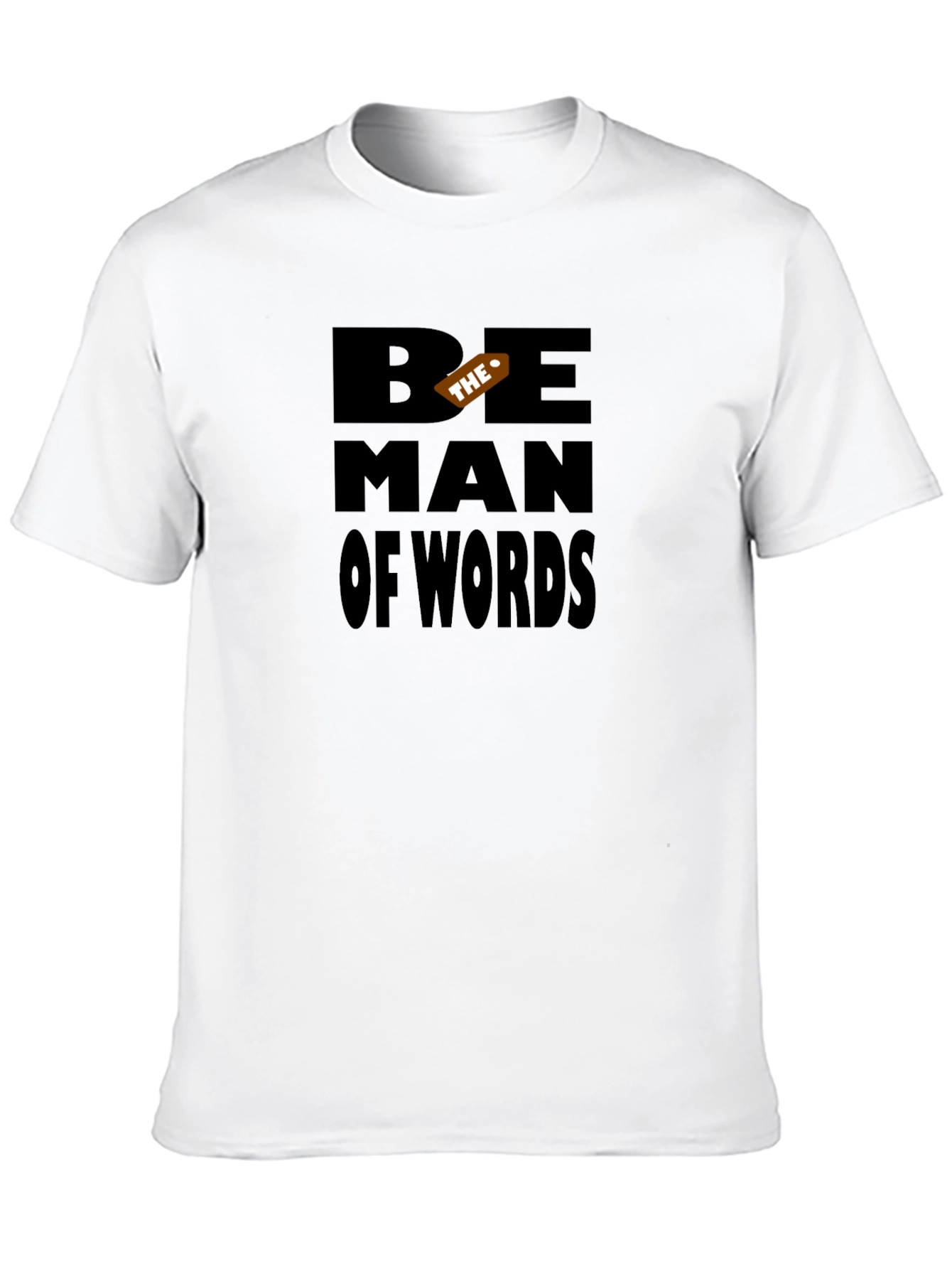 Be The Man of Words Black Graphic Tee