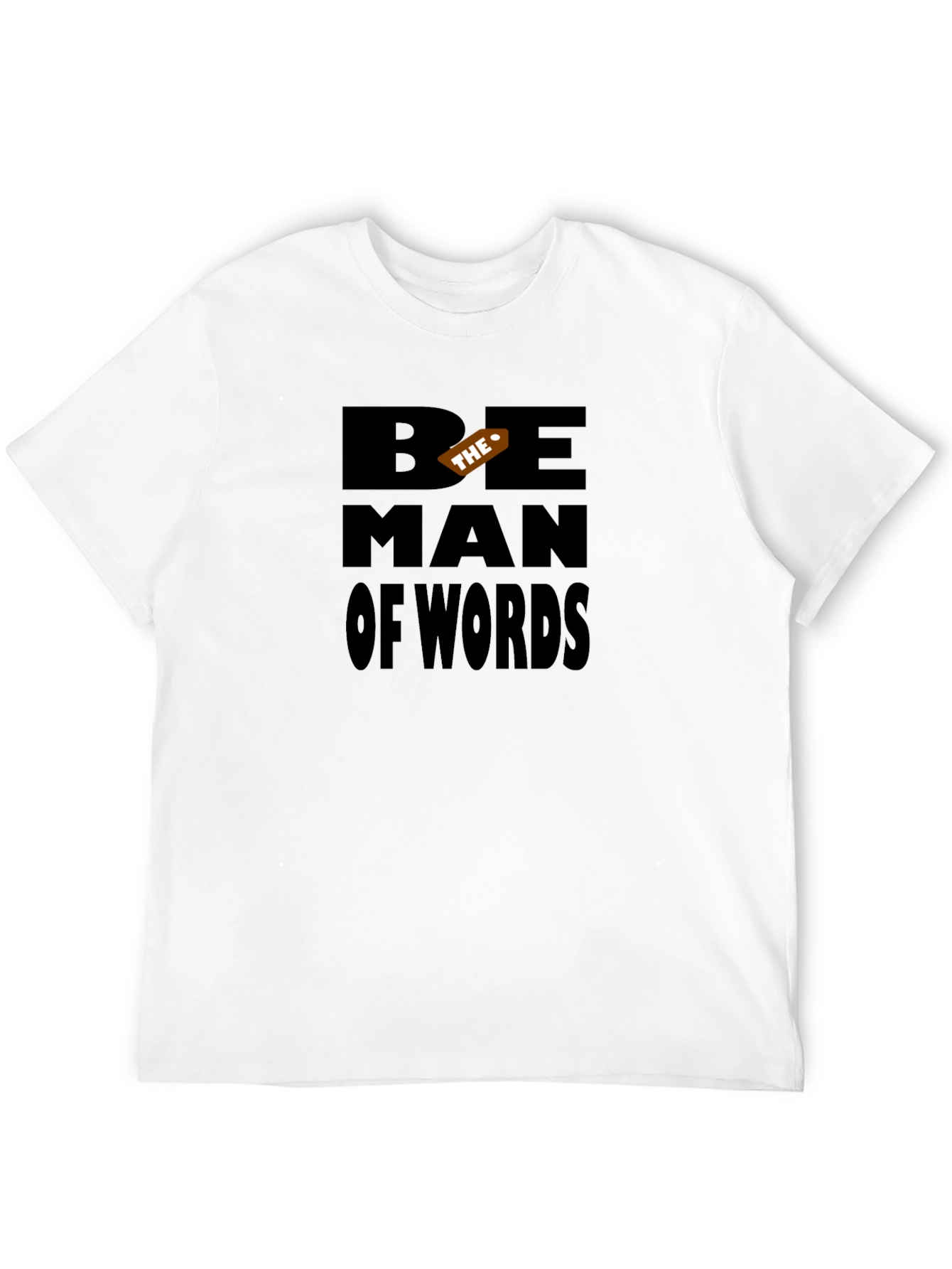 Be The Man of Words Black Graphic Tee