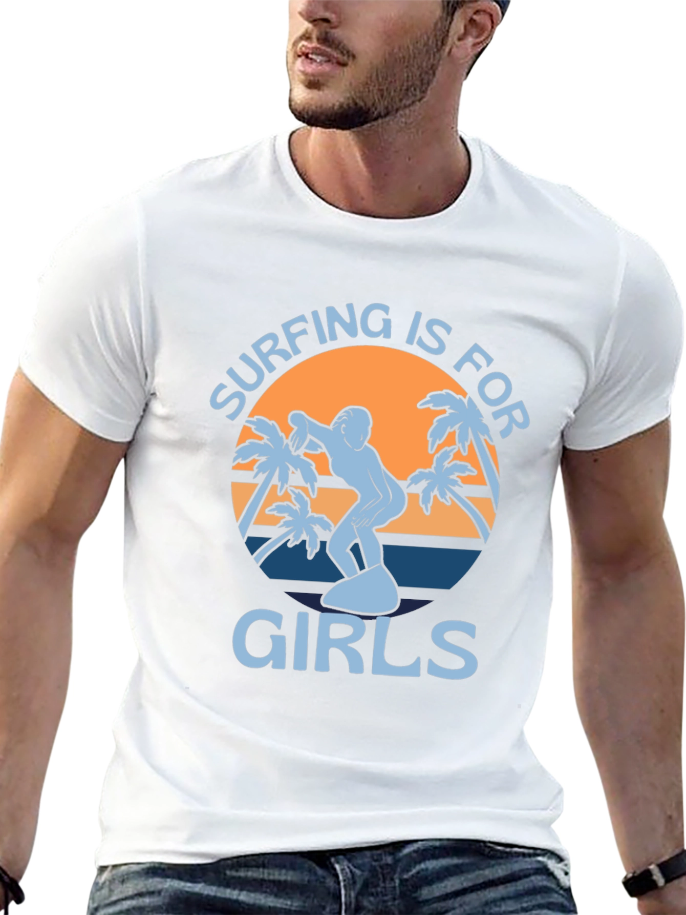 Surfing is for Girls Graphic Tee