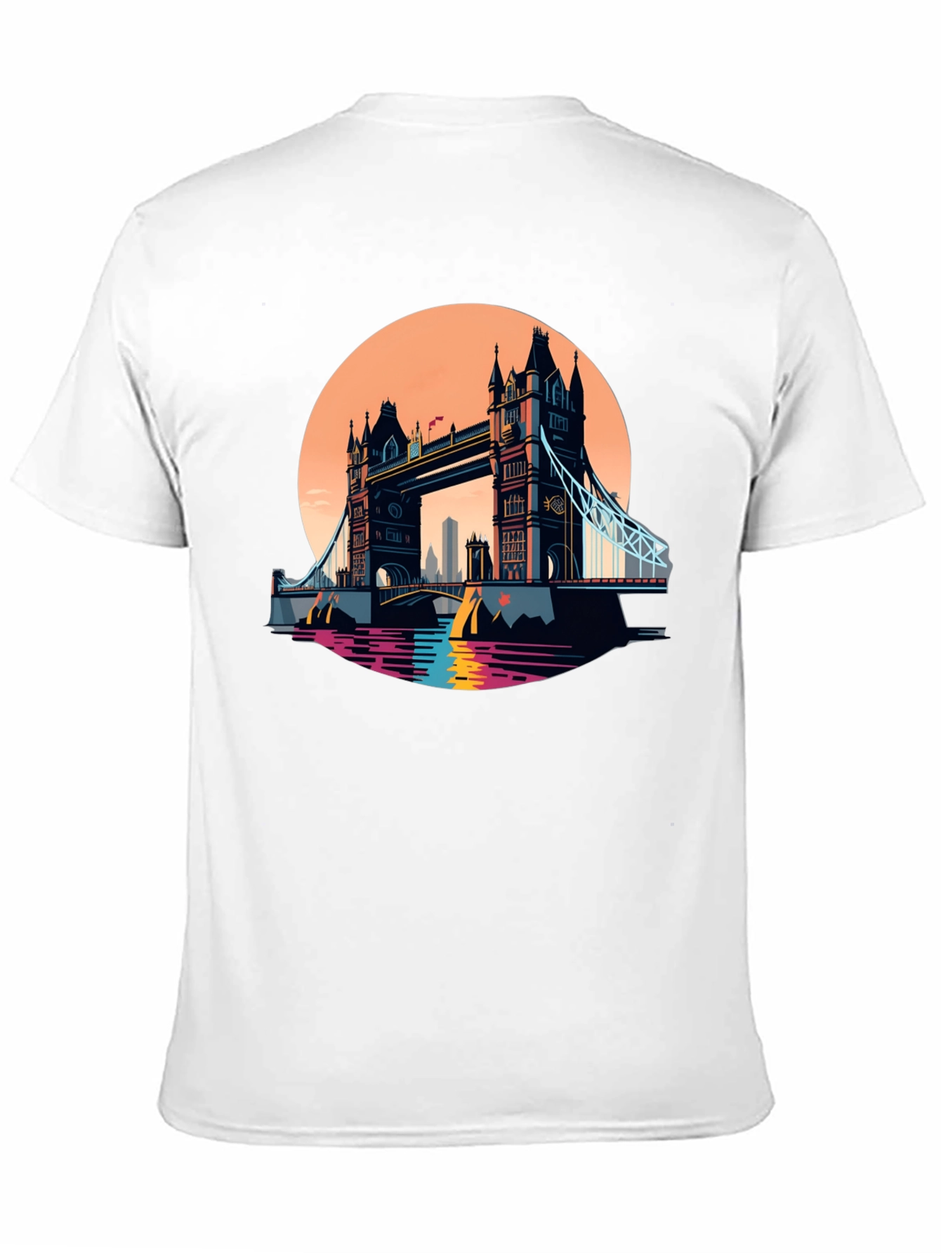 Tower Bridge London Graphic Tee - Retro Cityscape Shirt