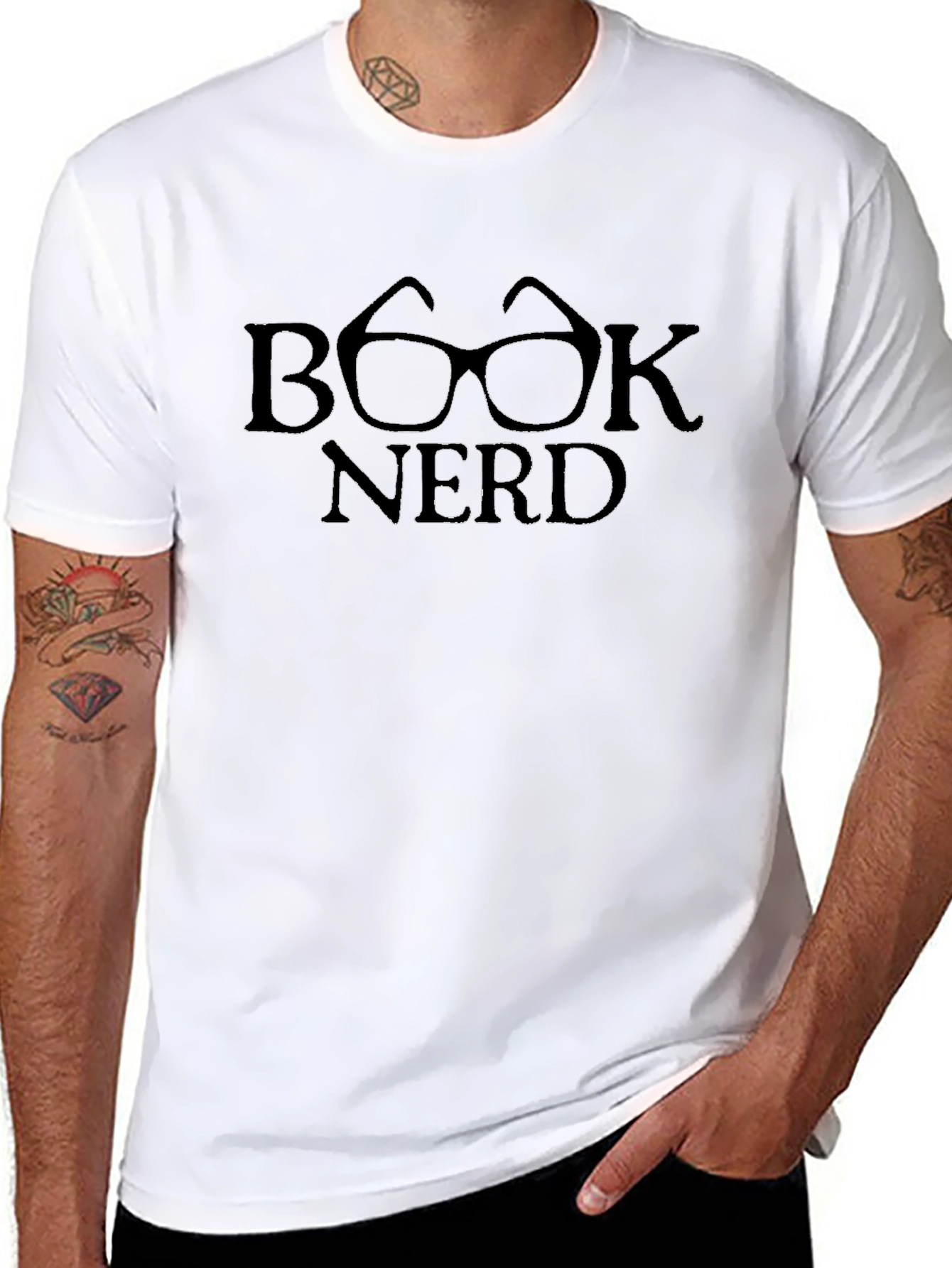 Book Nerd T-Shirt - Black Novelty Tee