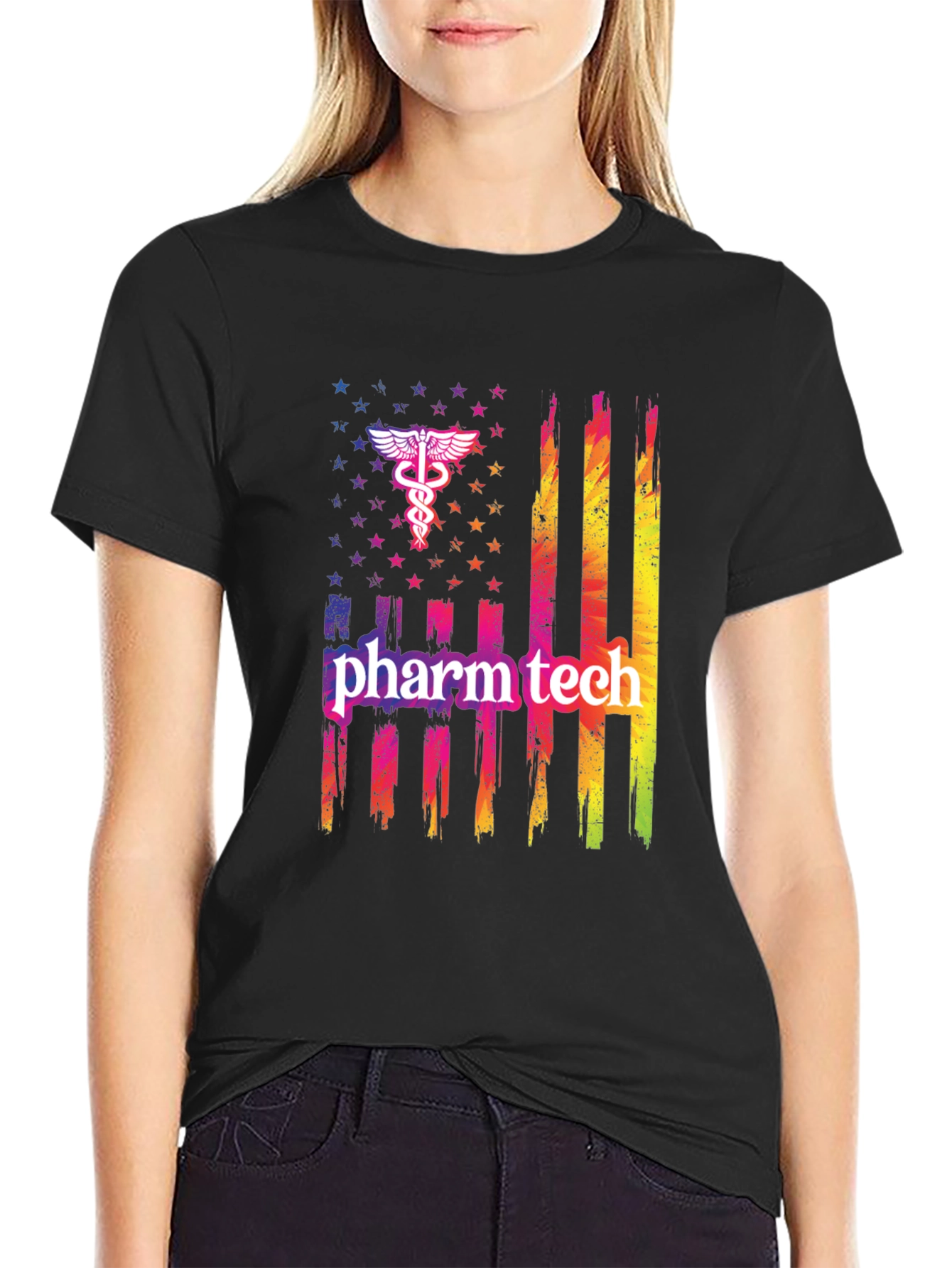 Pharm Tech American Flag T-Shirt