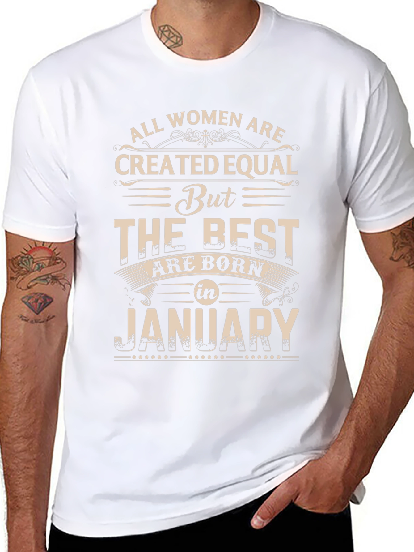 Women Born in January Graphic Tee