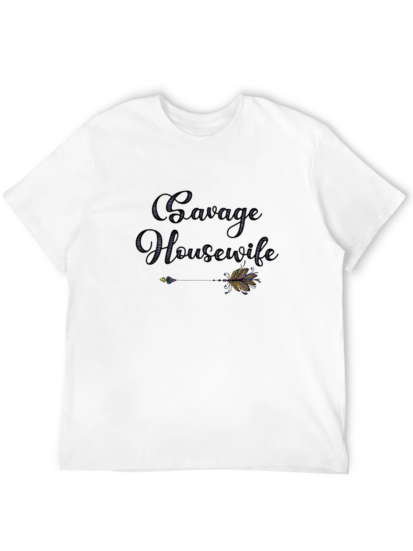 Savage Housewife Graphic T-Shirt - Stylish and Fun
