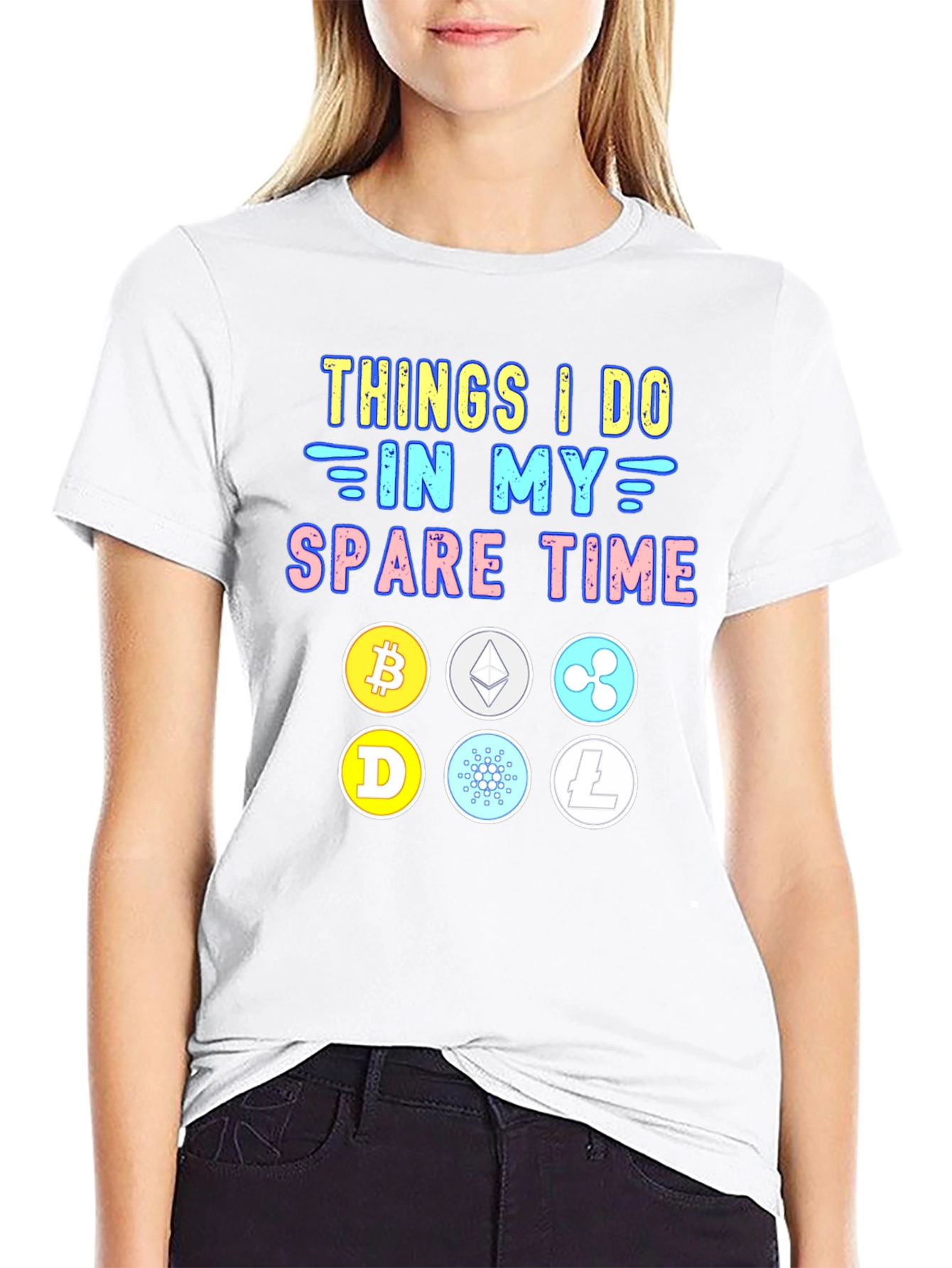 Crypto Spare Time Graphic Tee