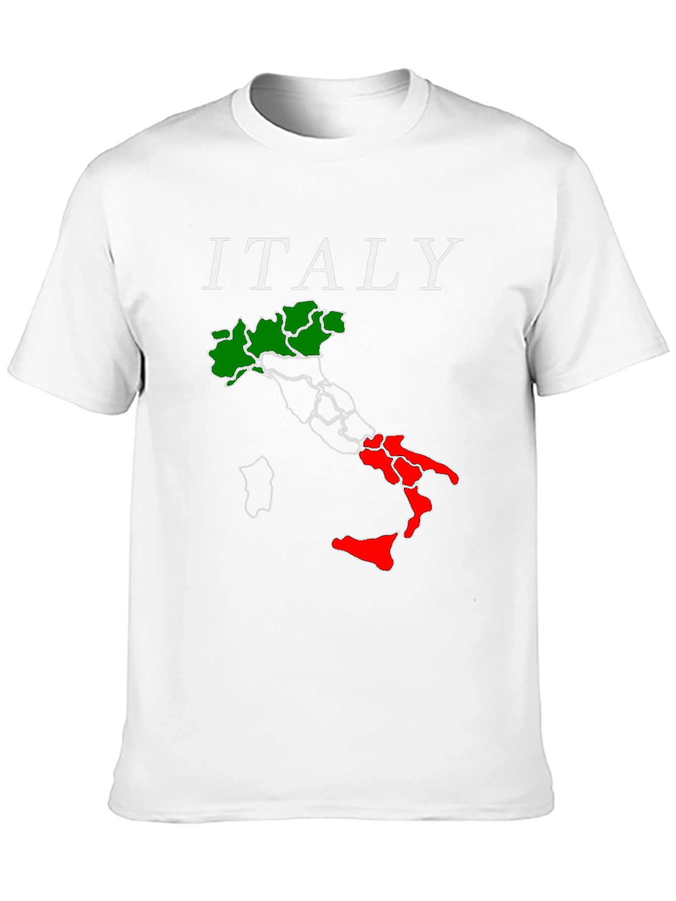 Italy Map Graphic T-Shirt - Black Tee
