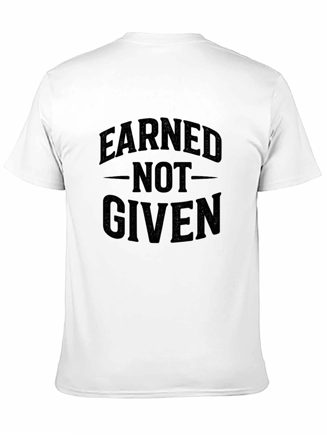 Earned Not Given Black Graphic Tee