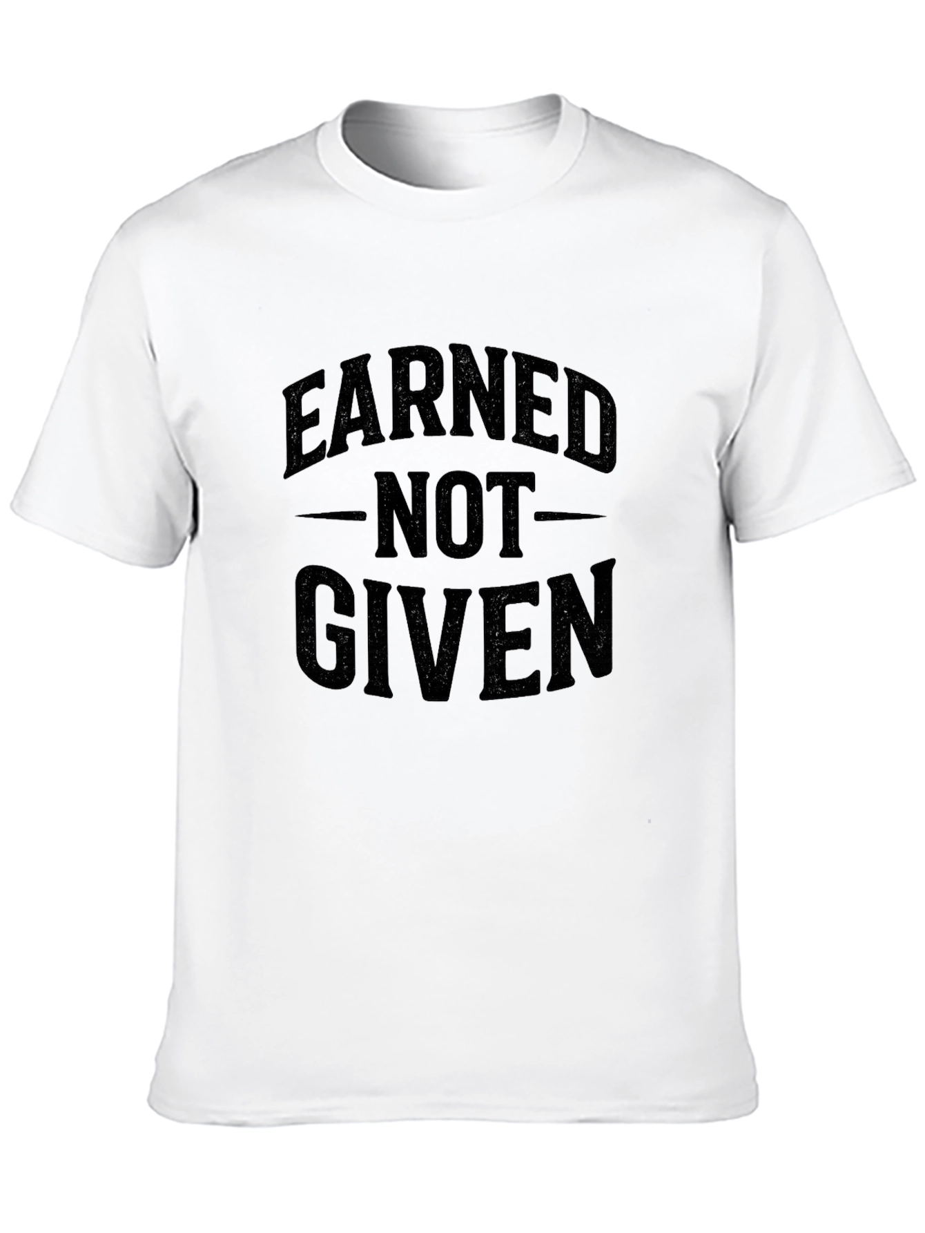 Earned Not Given Black Graphic Tee