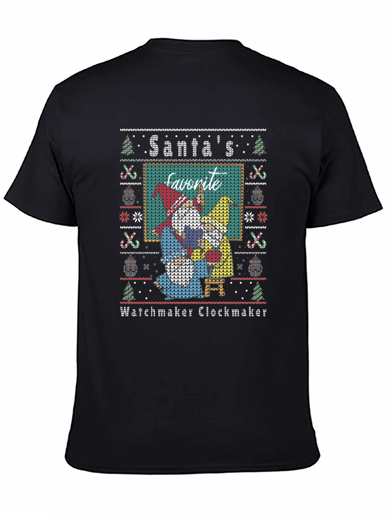 Santas Favorite Watchmaker Clockmaker Ugly Christmas Sweater T-Shirt